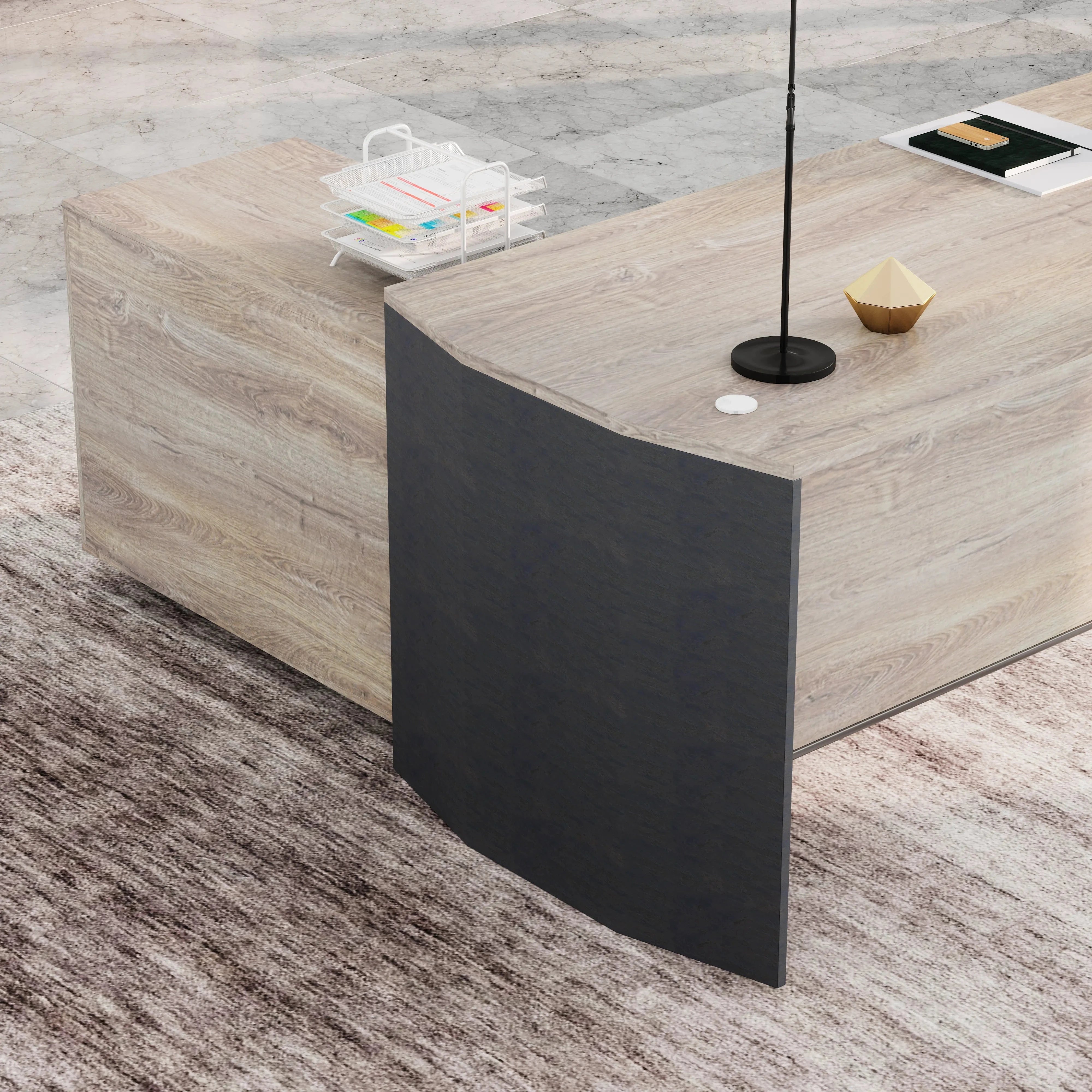 Jade · Executive Desk w/ Mobile Storage