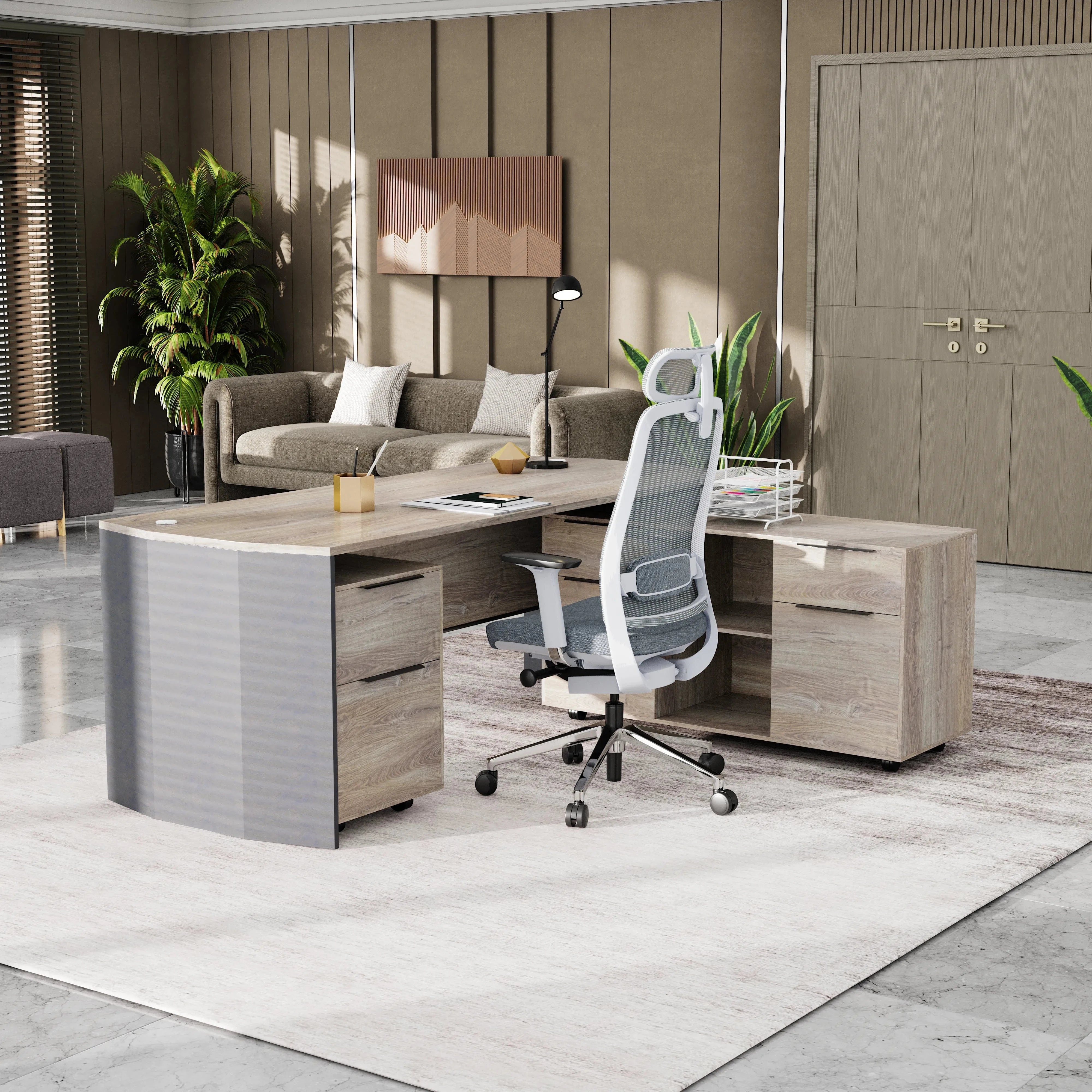Jade · Executive Desk w/ Mobile Storage