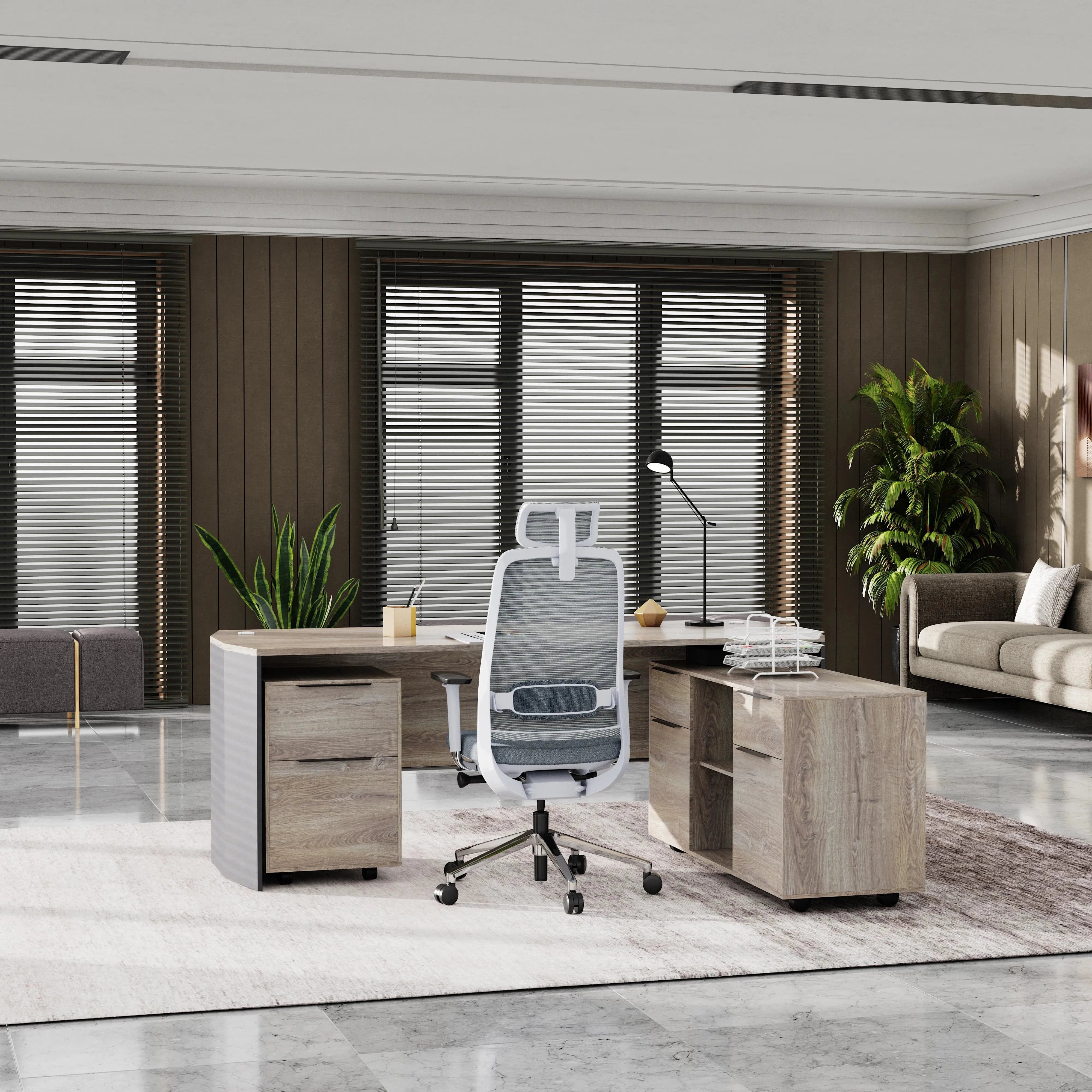 Jade · Executive Desk w/ Mobile Storage