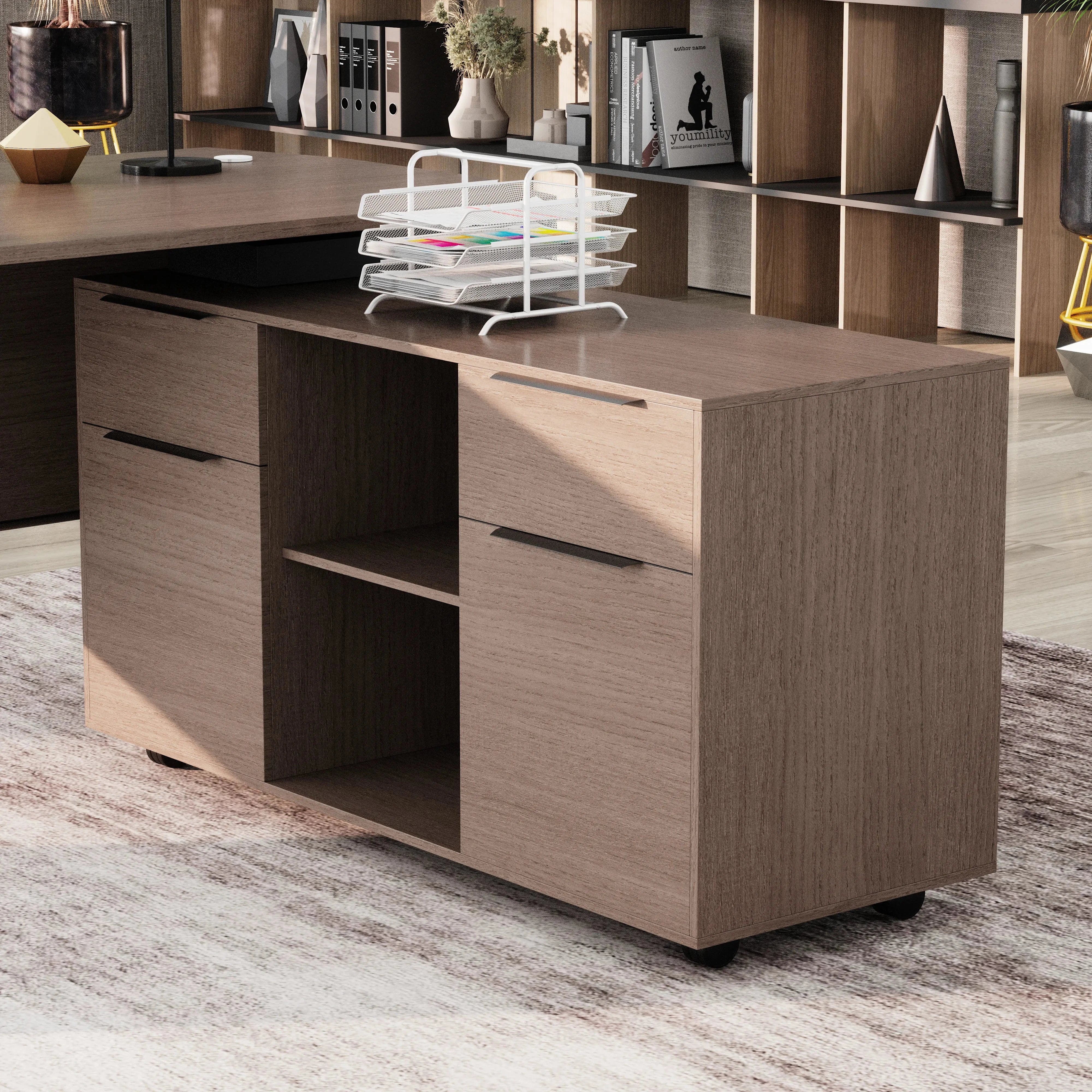 Jade · Executive Desk w/ Mobile Storage