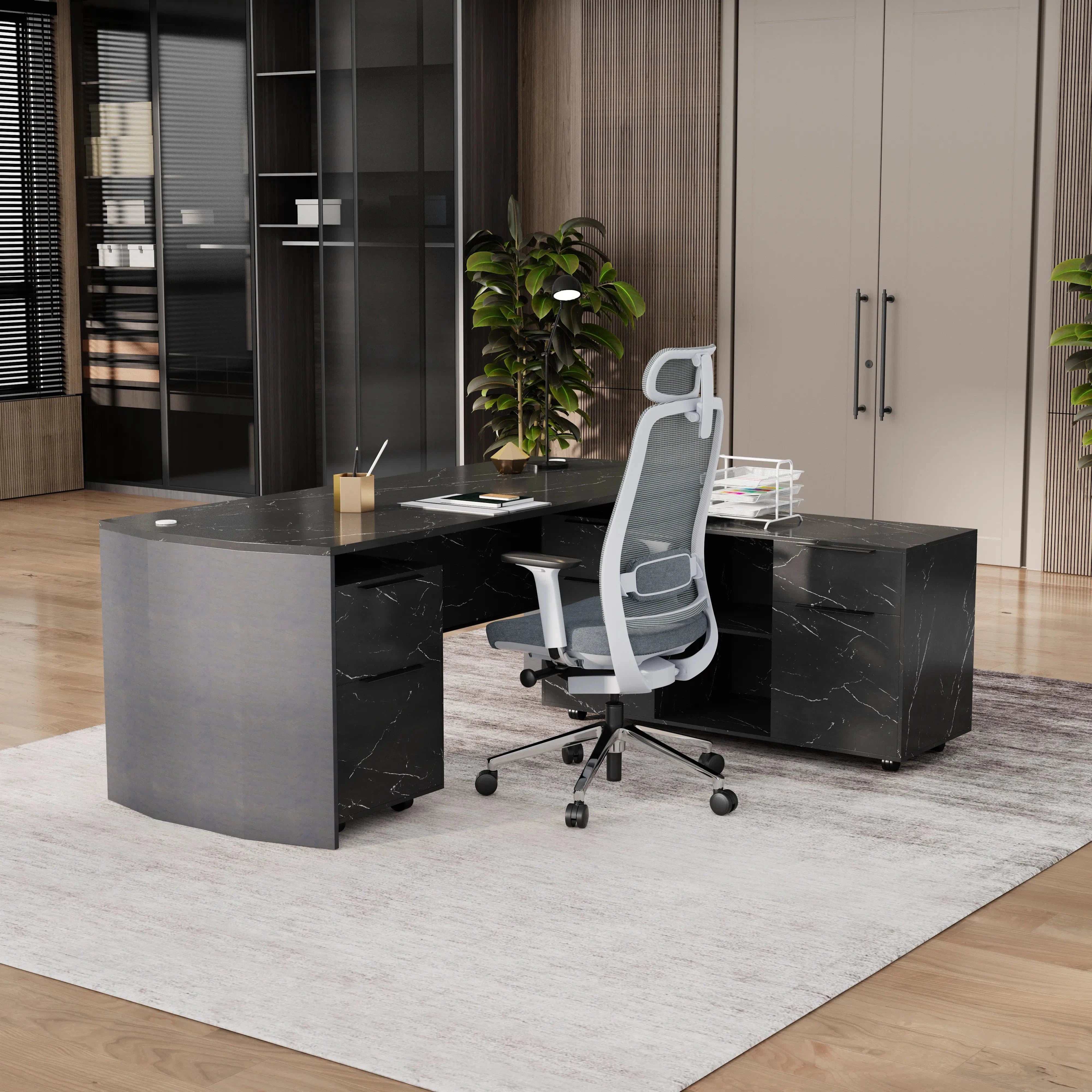 Jade · Executive Desk w/ Mobile Storage