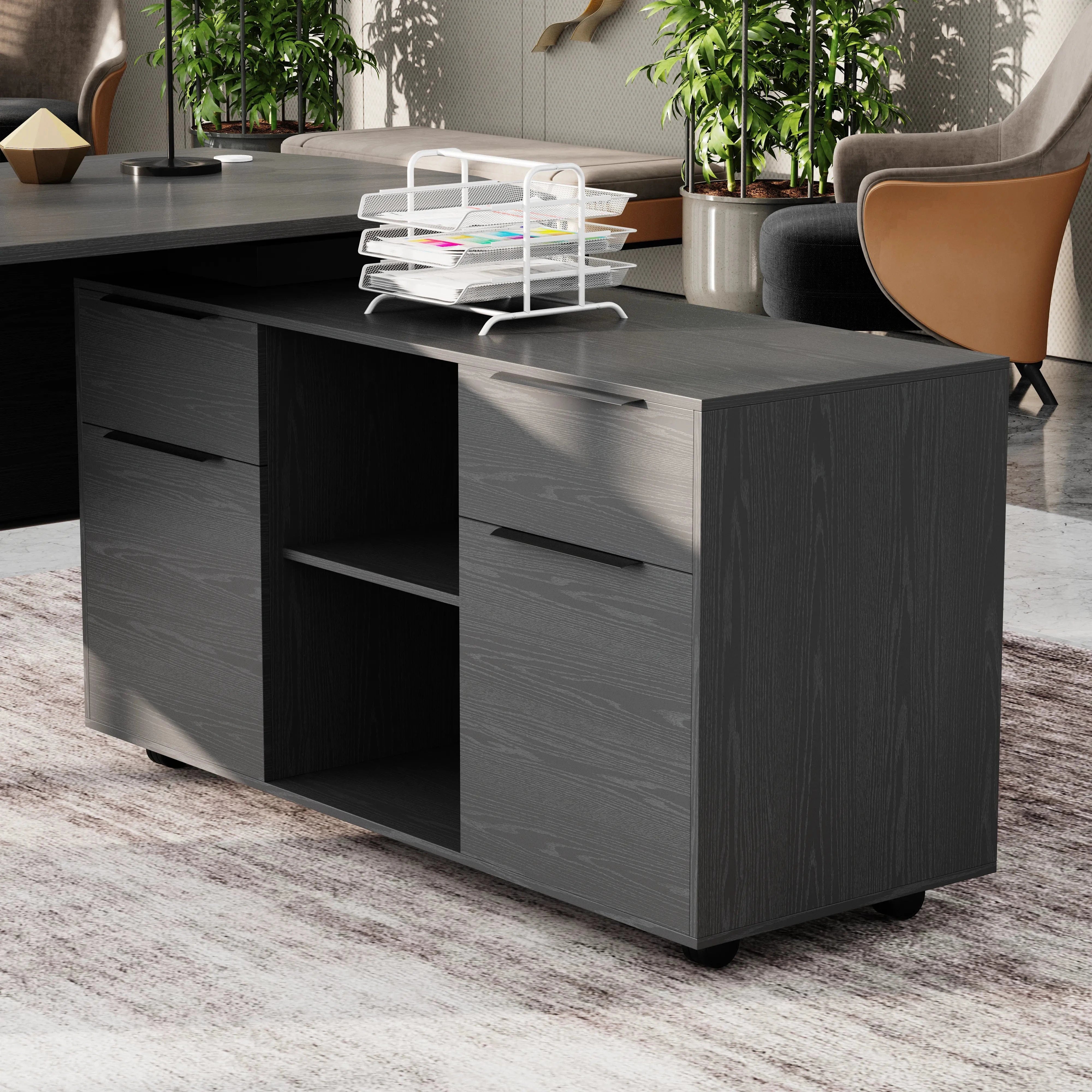 Jade · Executive Desk w/ Mobile Storage