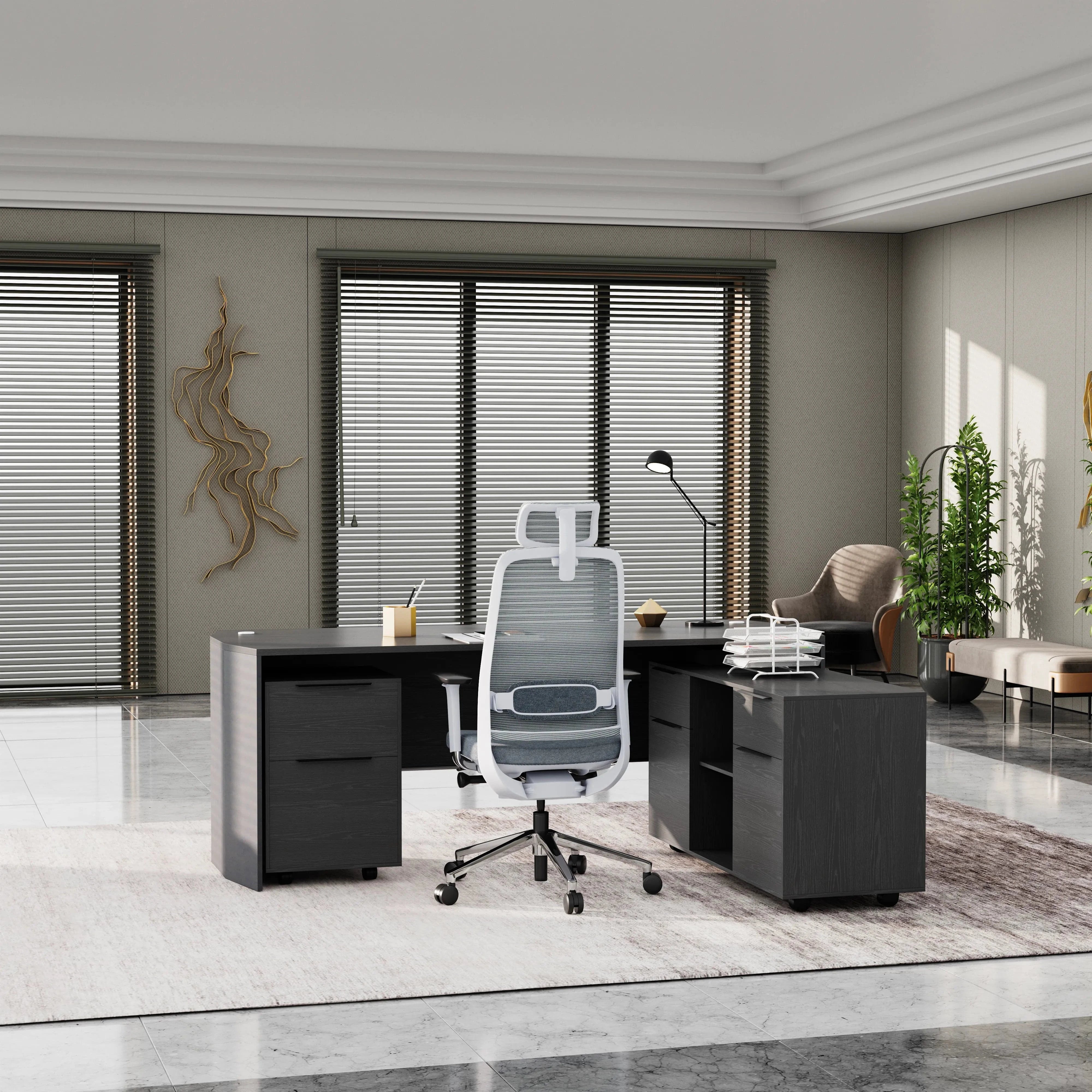 Jade · Executive Desk w/ Mobile Storage