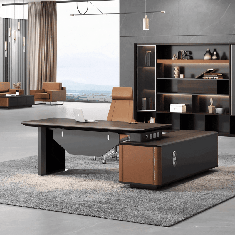 James · Modern L-Shaped Executive Desk