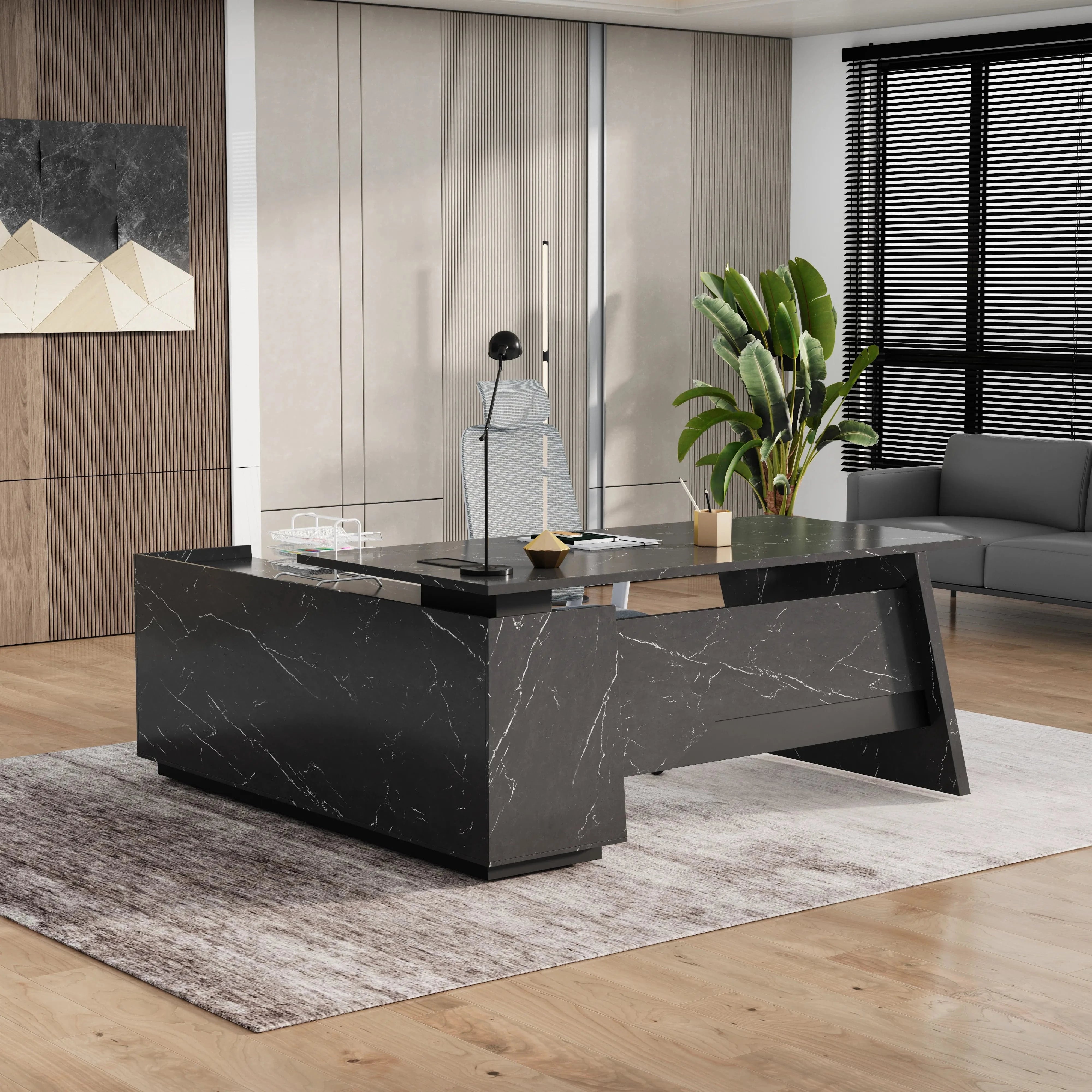 Jaxson ยท Modern L-Shaped Executive Desk