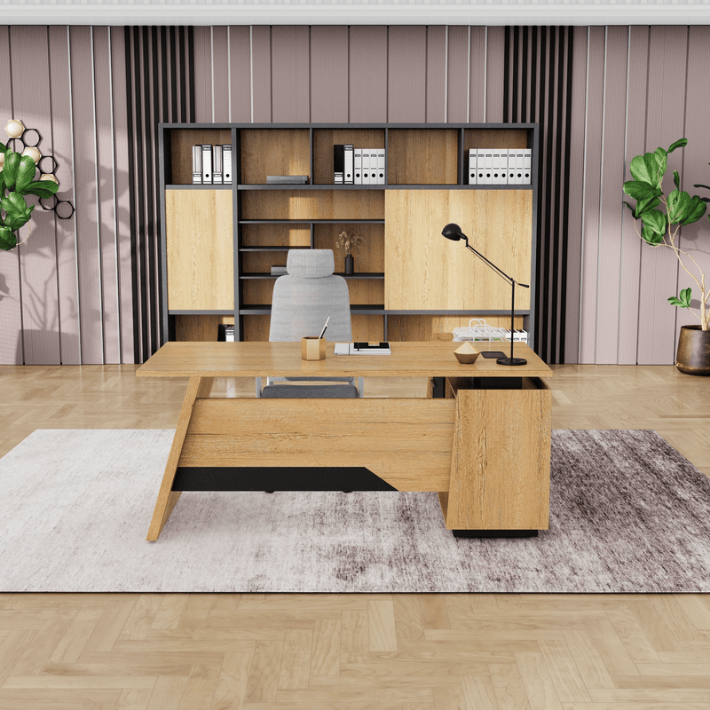 Jaxson ยท Modern L-Shaped Executive Desk