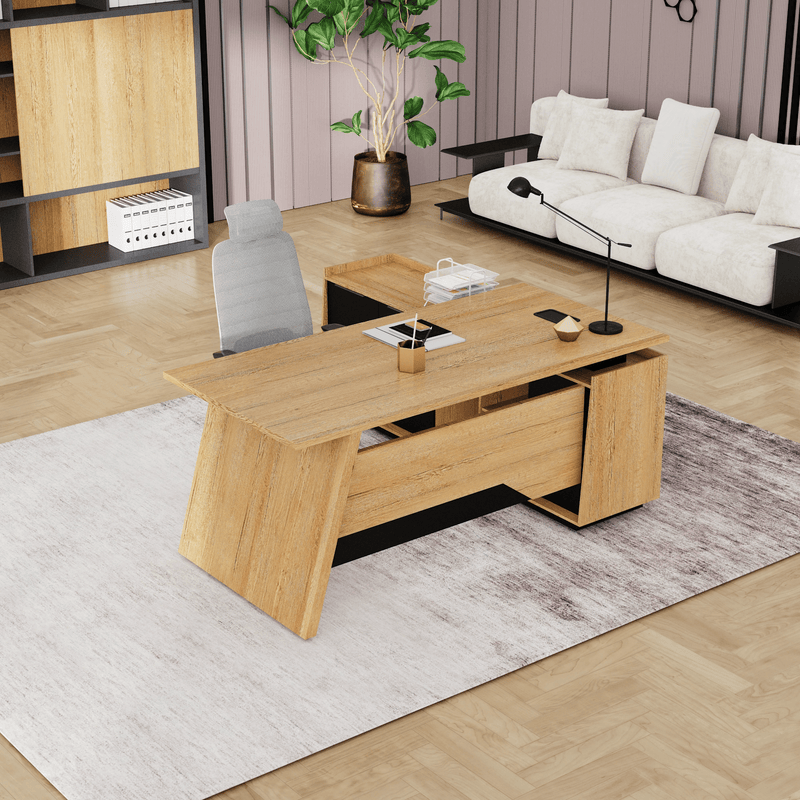 Jaxson ยท Modern L-Shaped Executive Desk