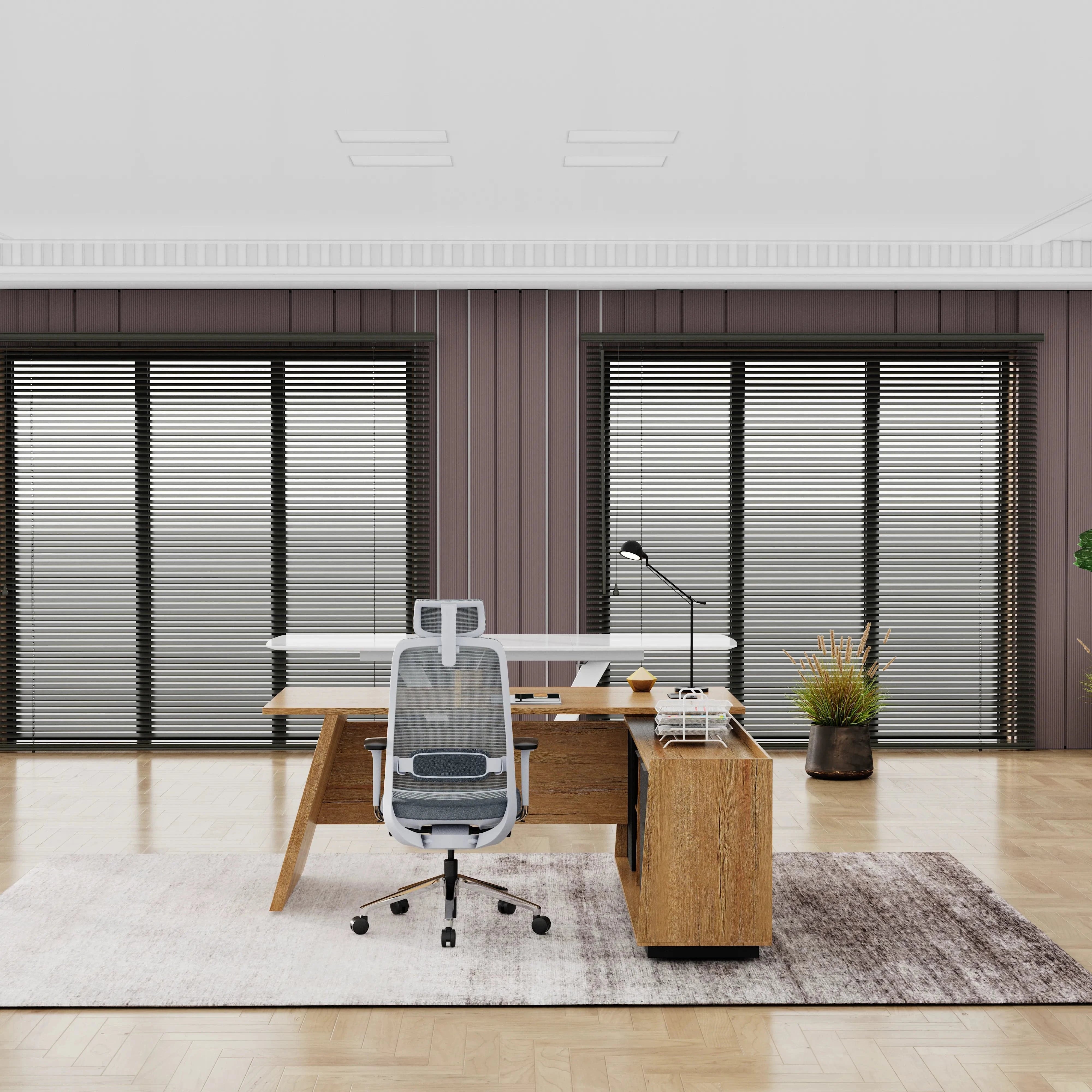 Jaxson ยท Modern L-Shaped Executive Desk