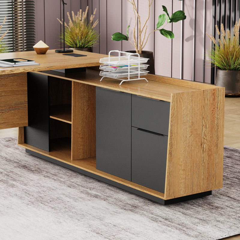 Jaxson ยท Modern L-Shaped Executive Desk