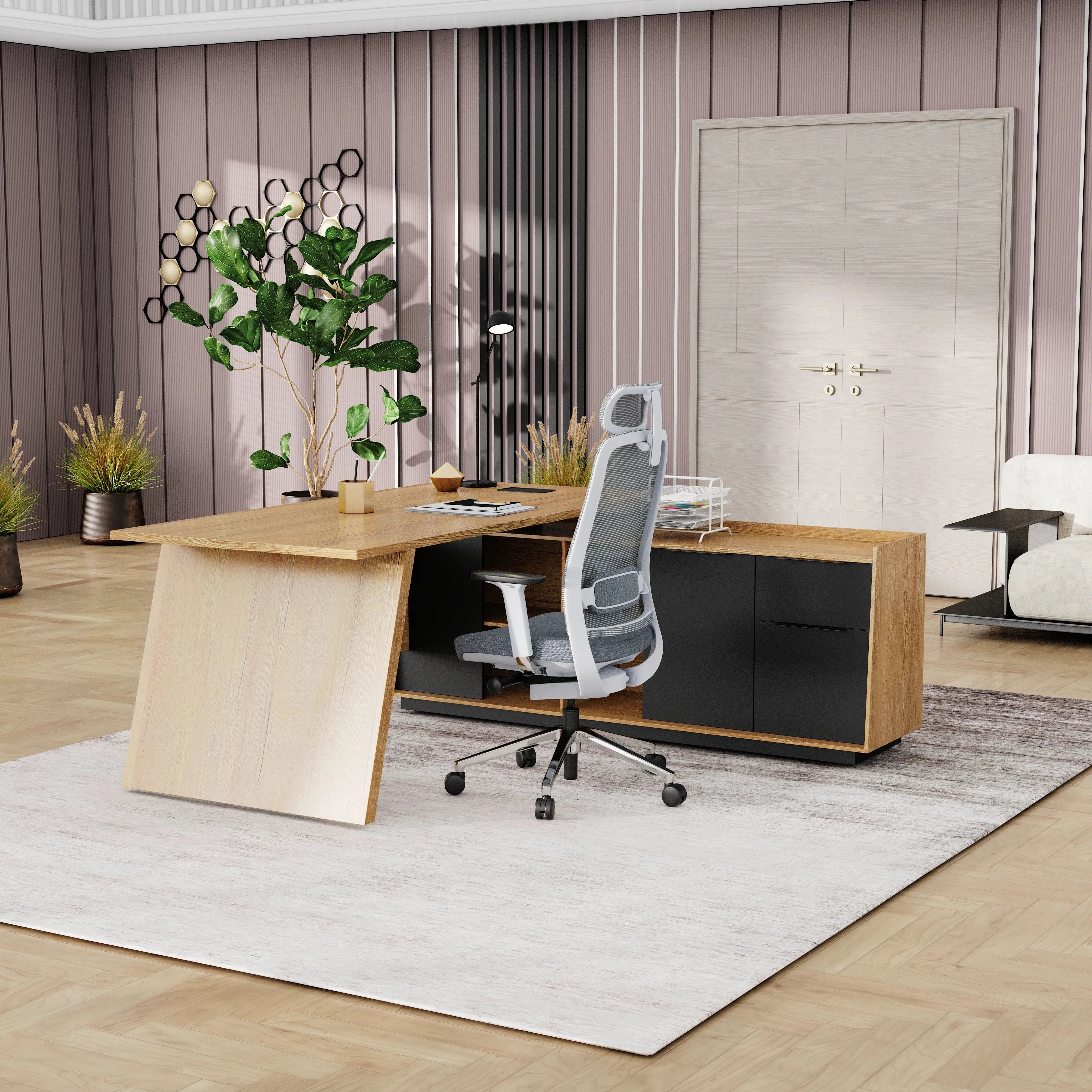 Jaxson ยท Modern L-Shaped Executive Desk
