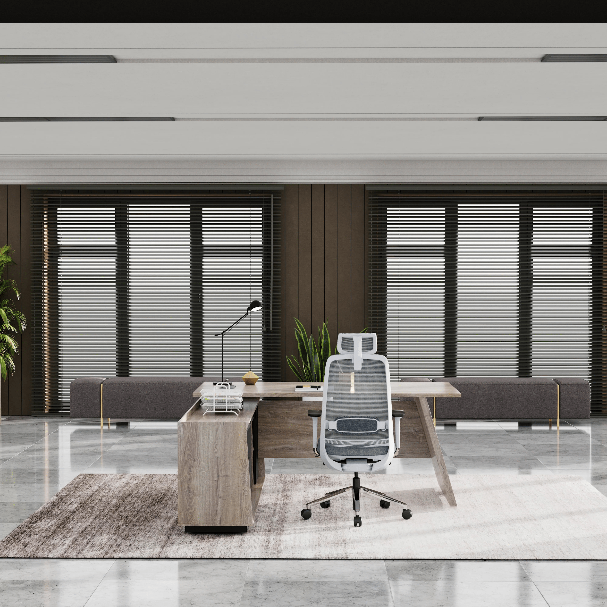 Jaxson ยท Modern L-Shaped Executive Desk
