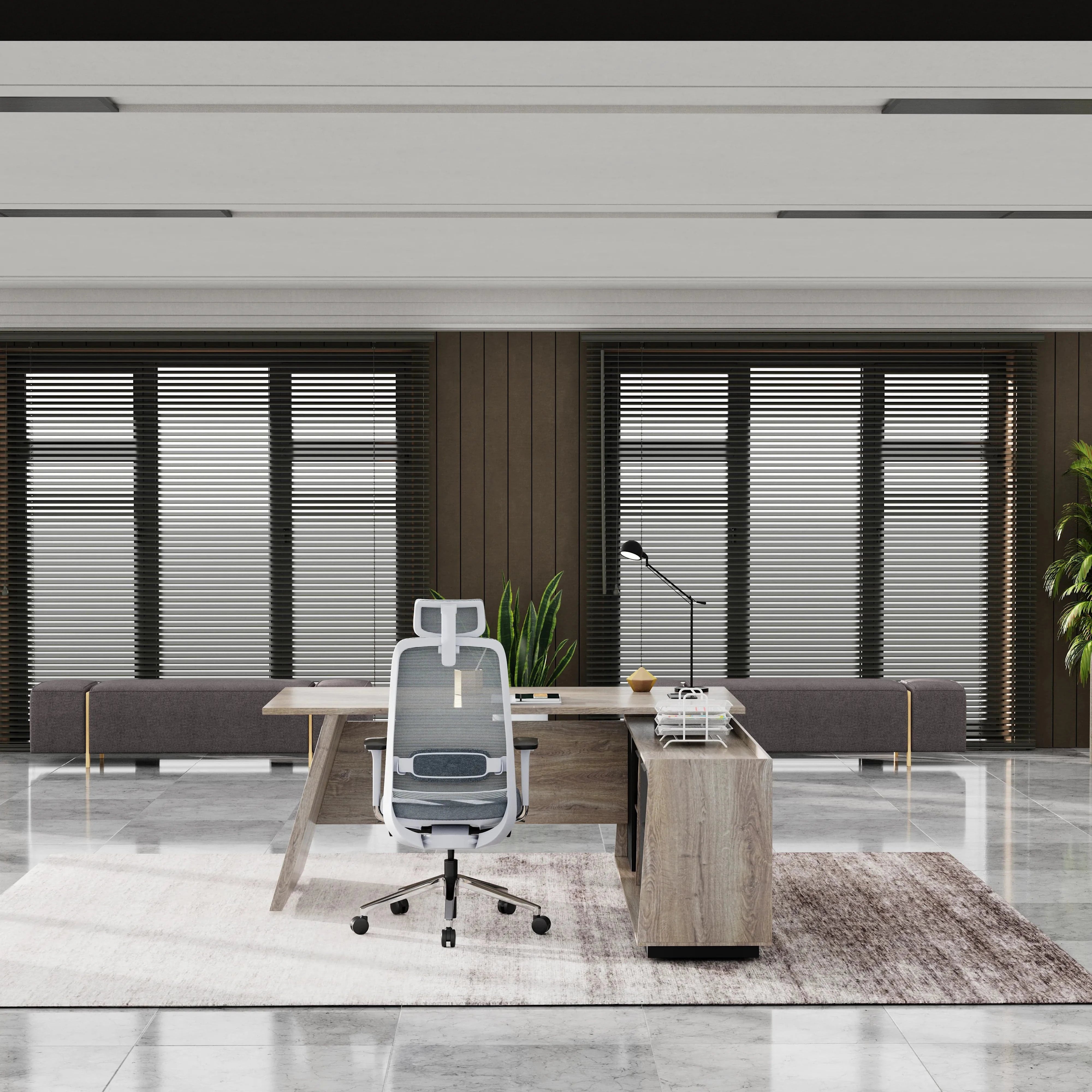 Jaxson ยท Modern L-Shaped Executive Desk