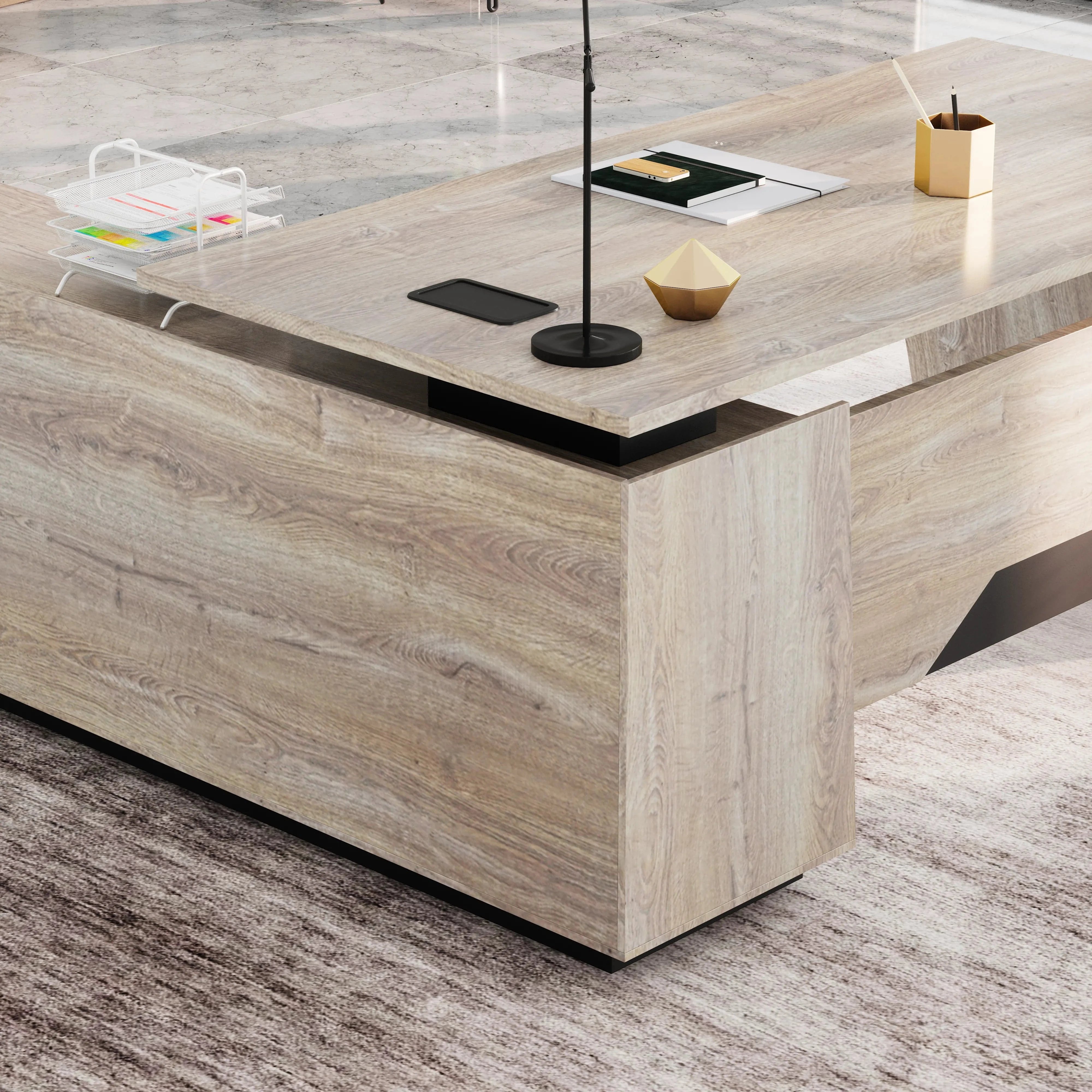 Jaxson ยท Modern L-Shaped Executive Desk