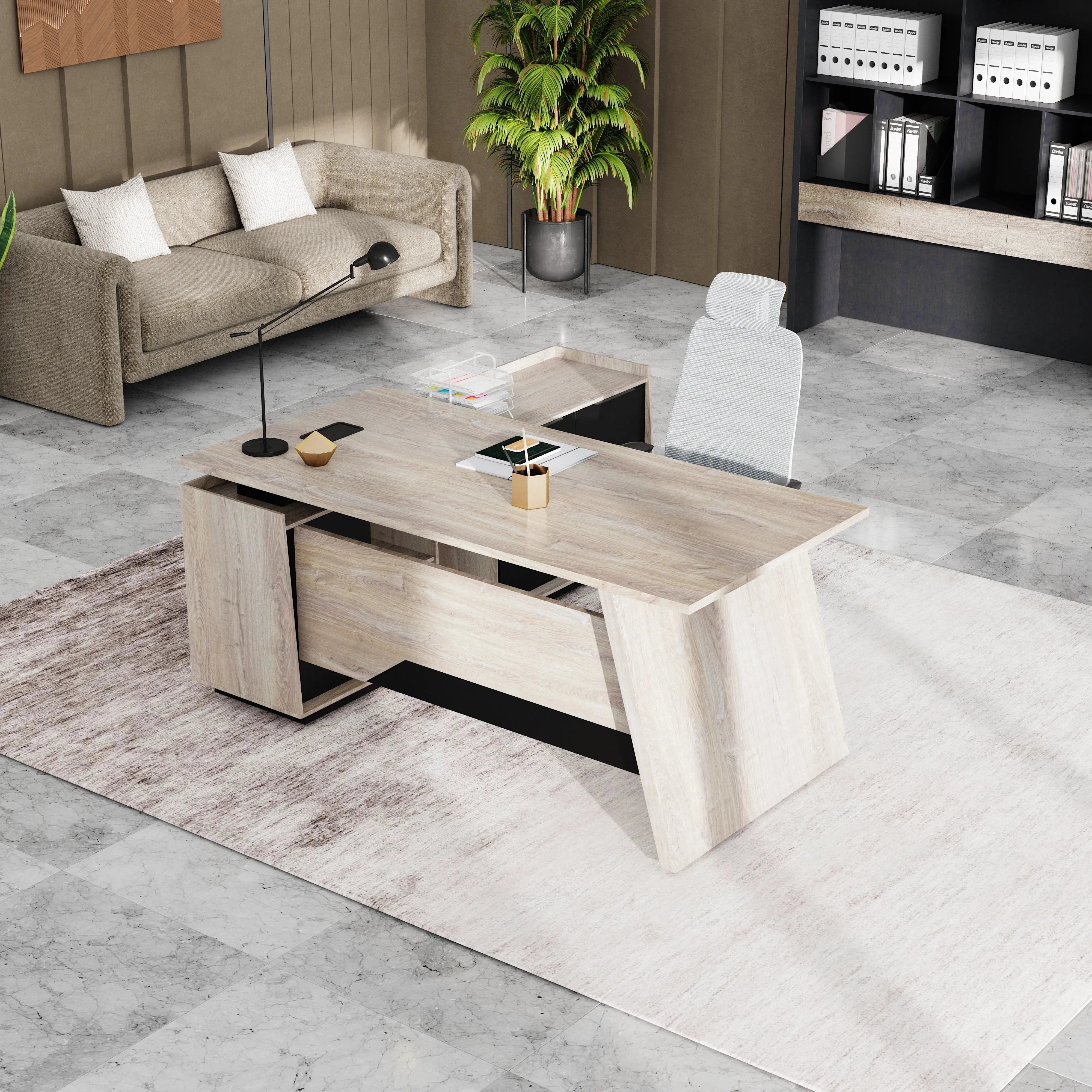 Jaxson ยท Modern L-Shaped Executive Desk