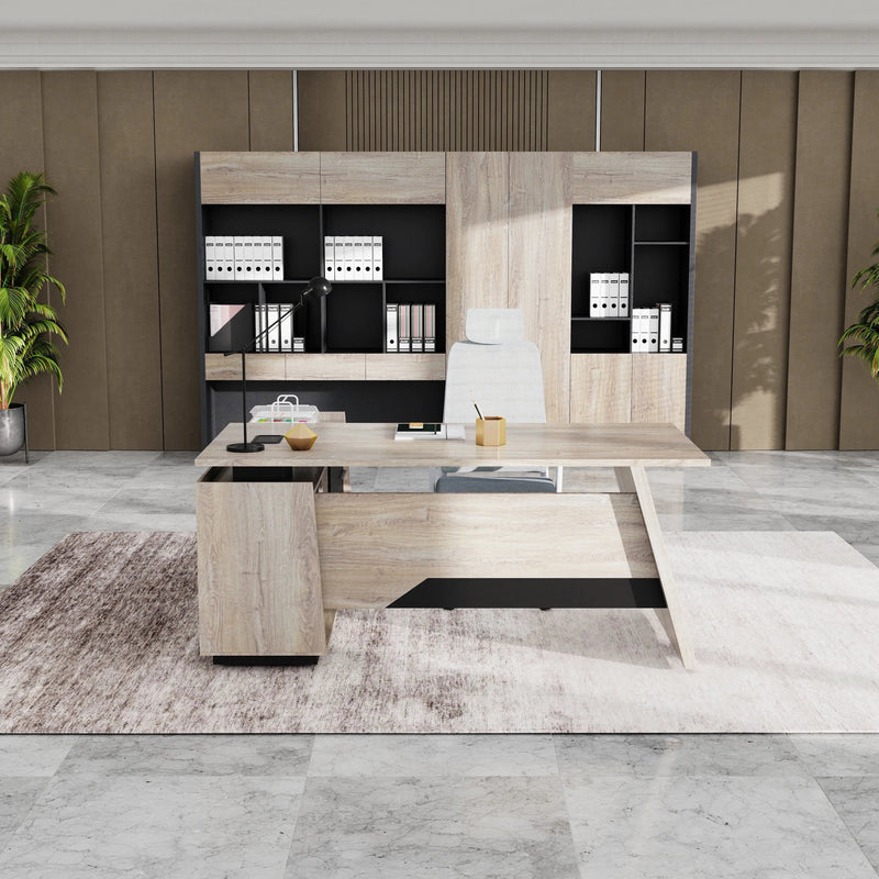 Jaxson ยท Modern L-Shaped Executive Desk