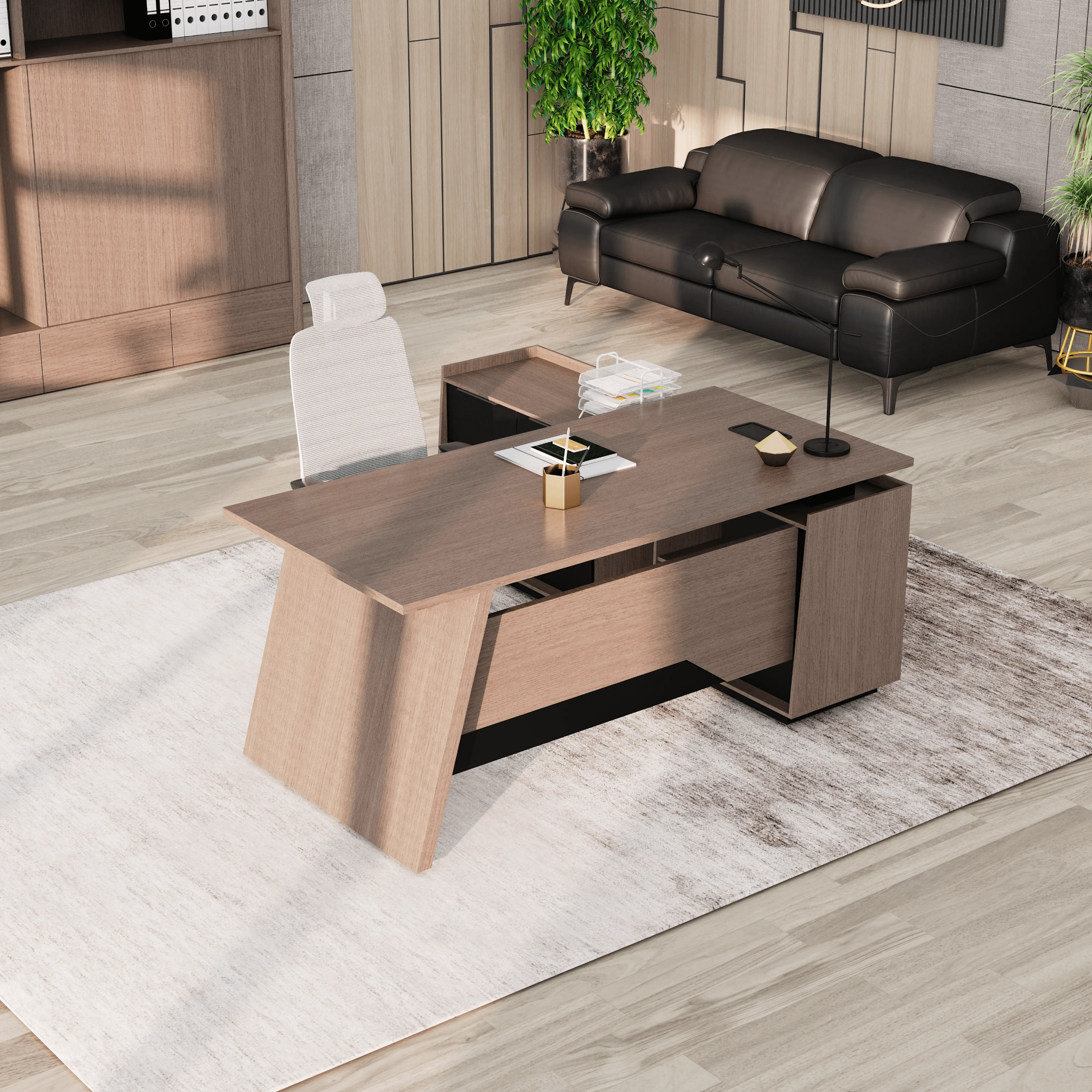Jaxson ยท Modern L-Shaped Executive Desk