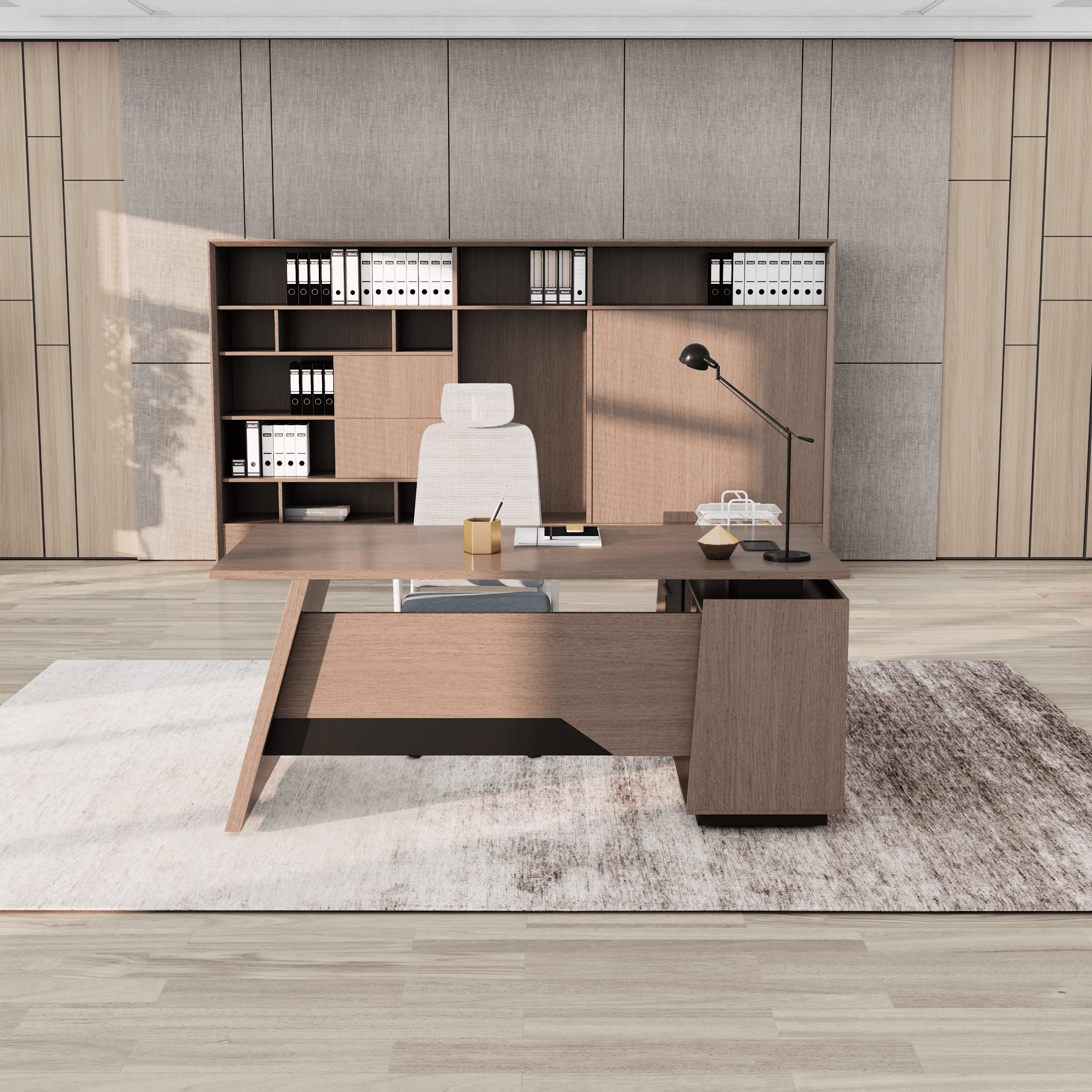 Jaxson ยท Modern L-Shaped Executive Desk