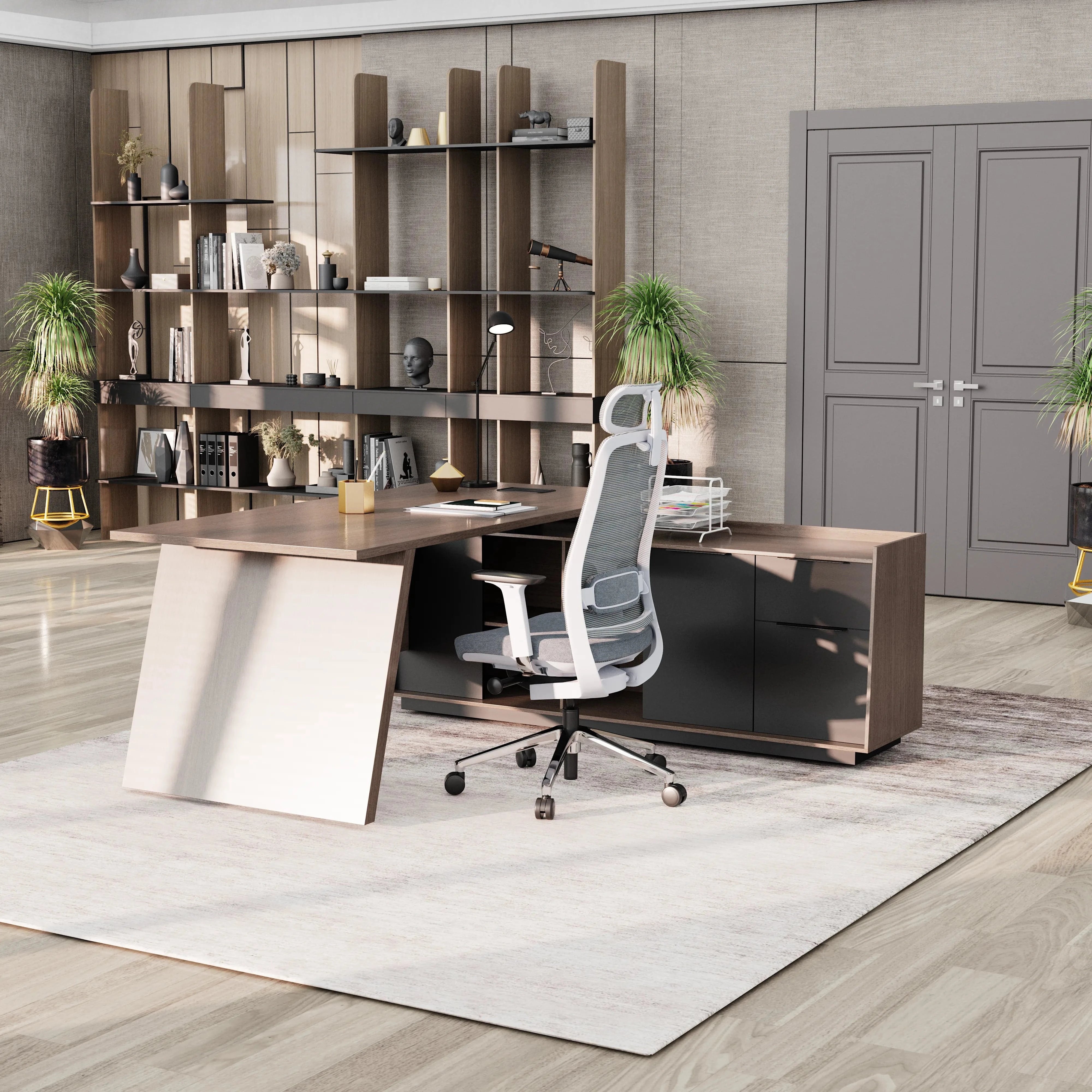 Jaxson ยท Modern L-Shaped Executive Desk
