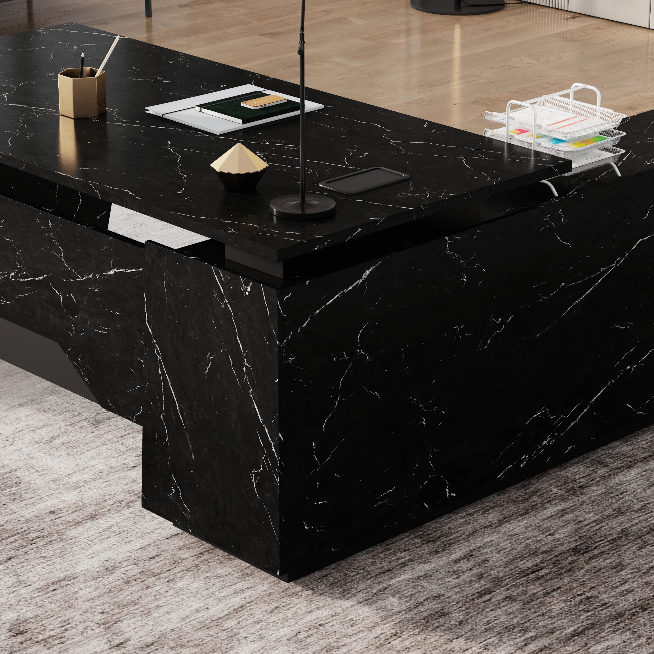 Jaxson ยท Modern L-Shaped Executive Desk