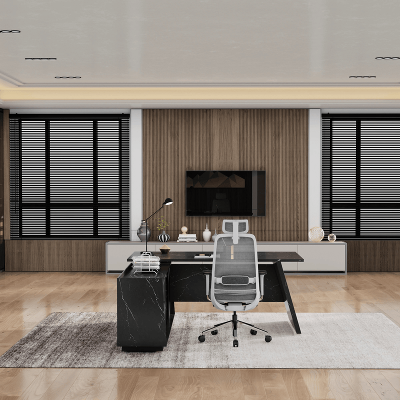 Jaxson ยท Modern L-Shaped Executive Desk