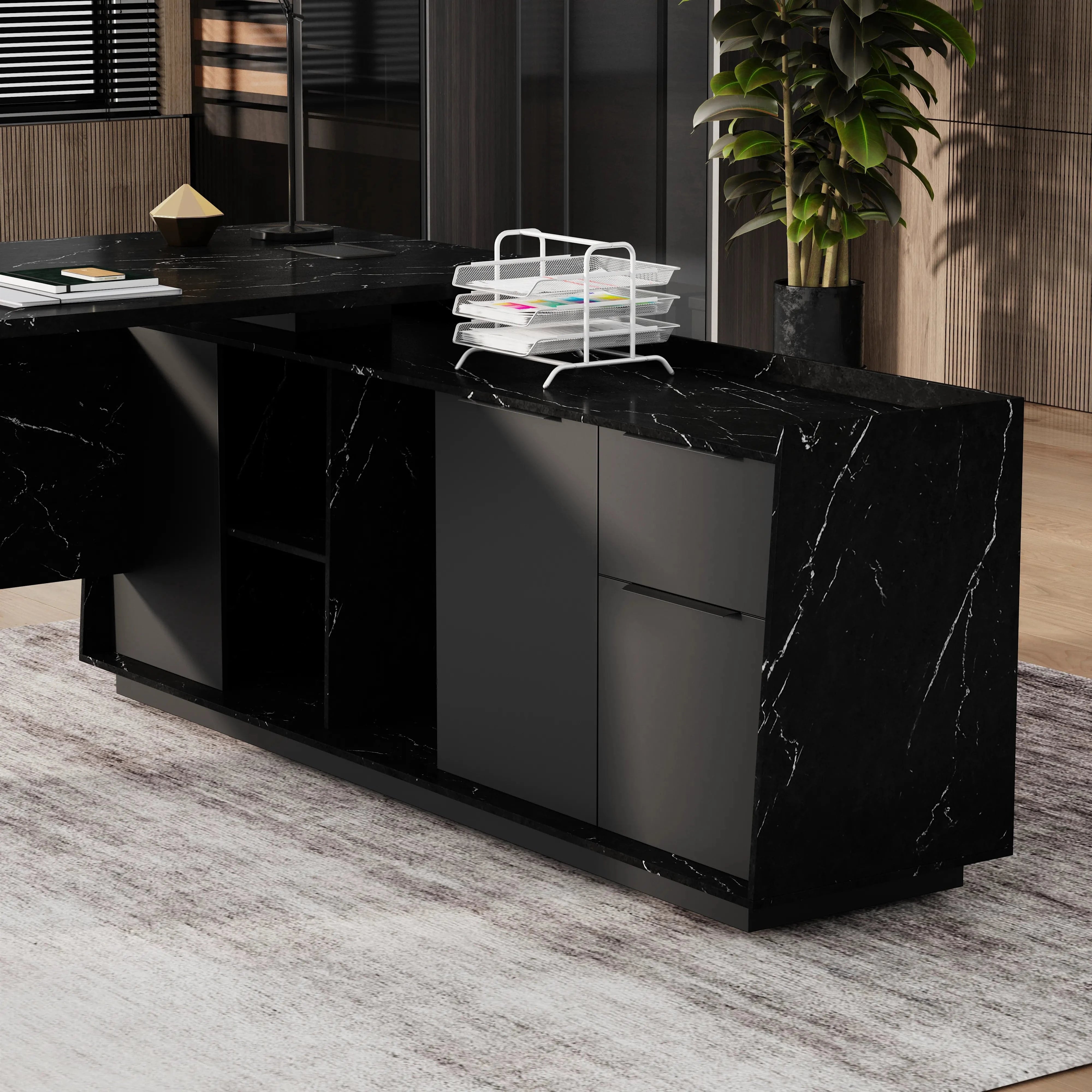 Jaxson ยท Modern L-Shaped Executive Desk