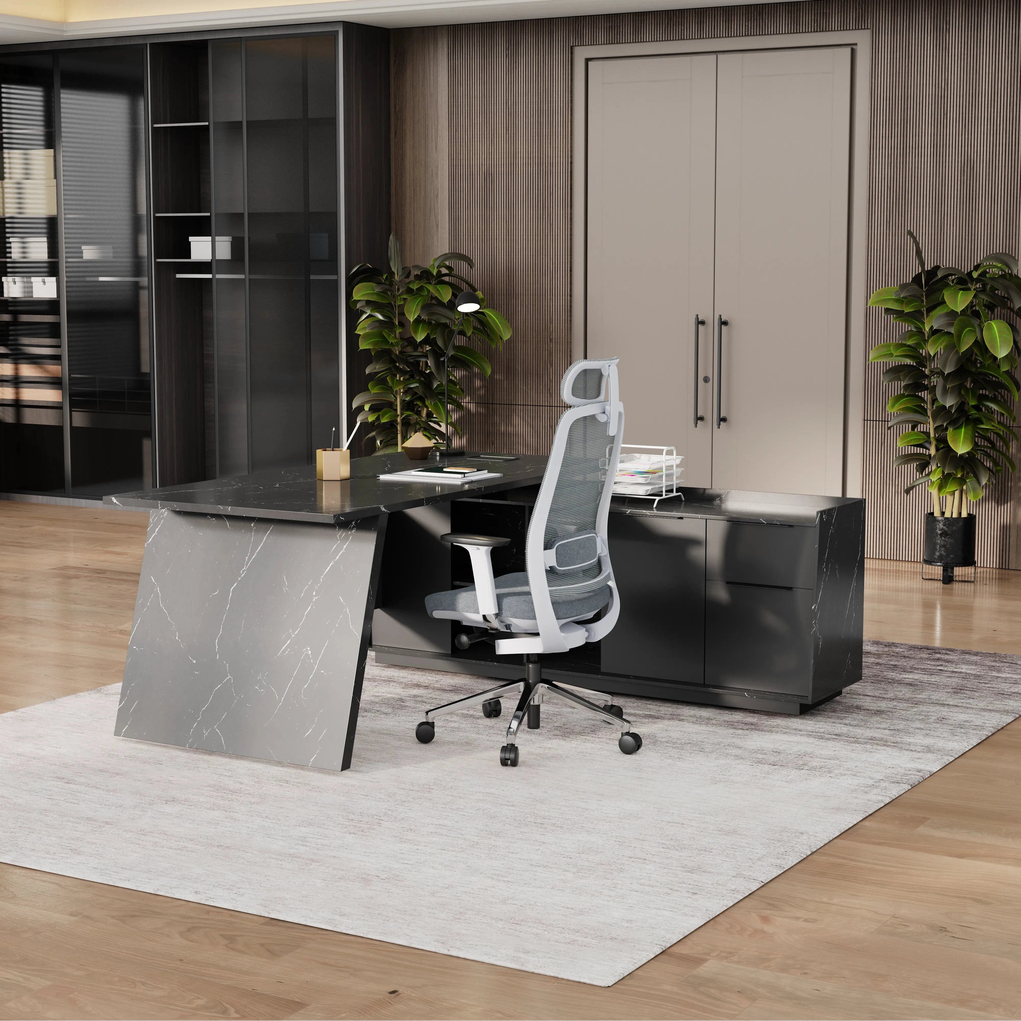 Jaxson ยท Modern L-Shaped Executive Desk