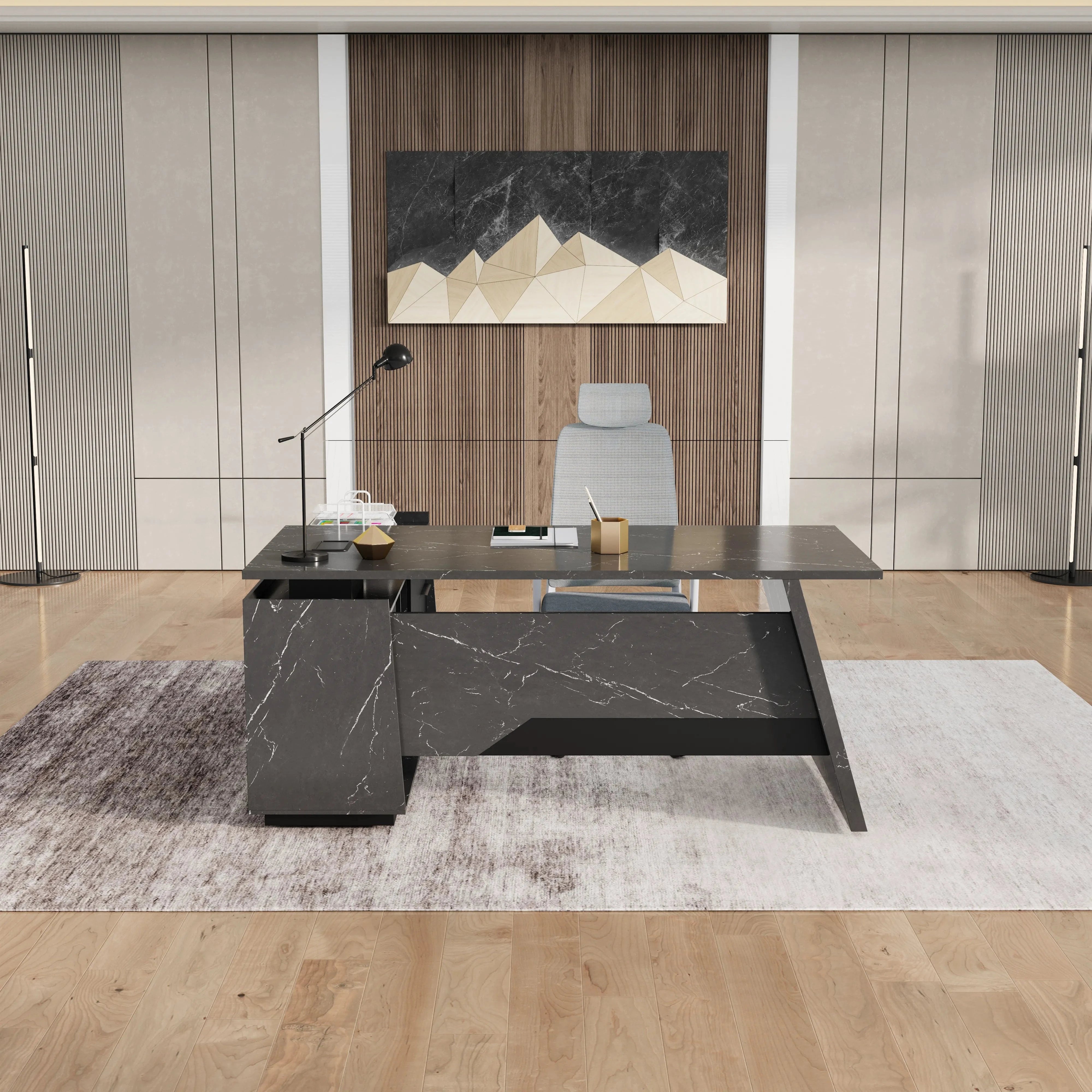 Jaxson ยท Modern L-Shaped Executive Desk