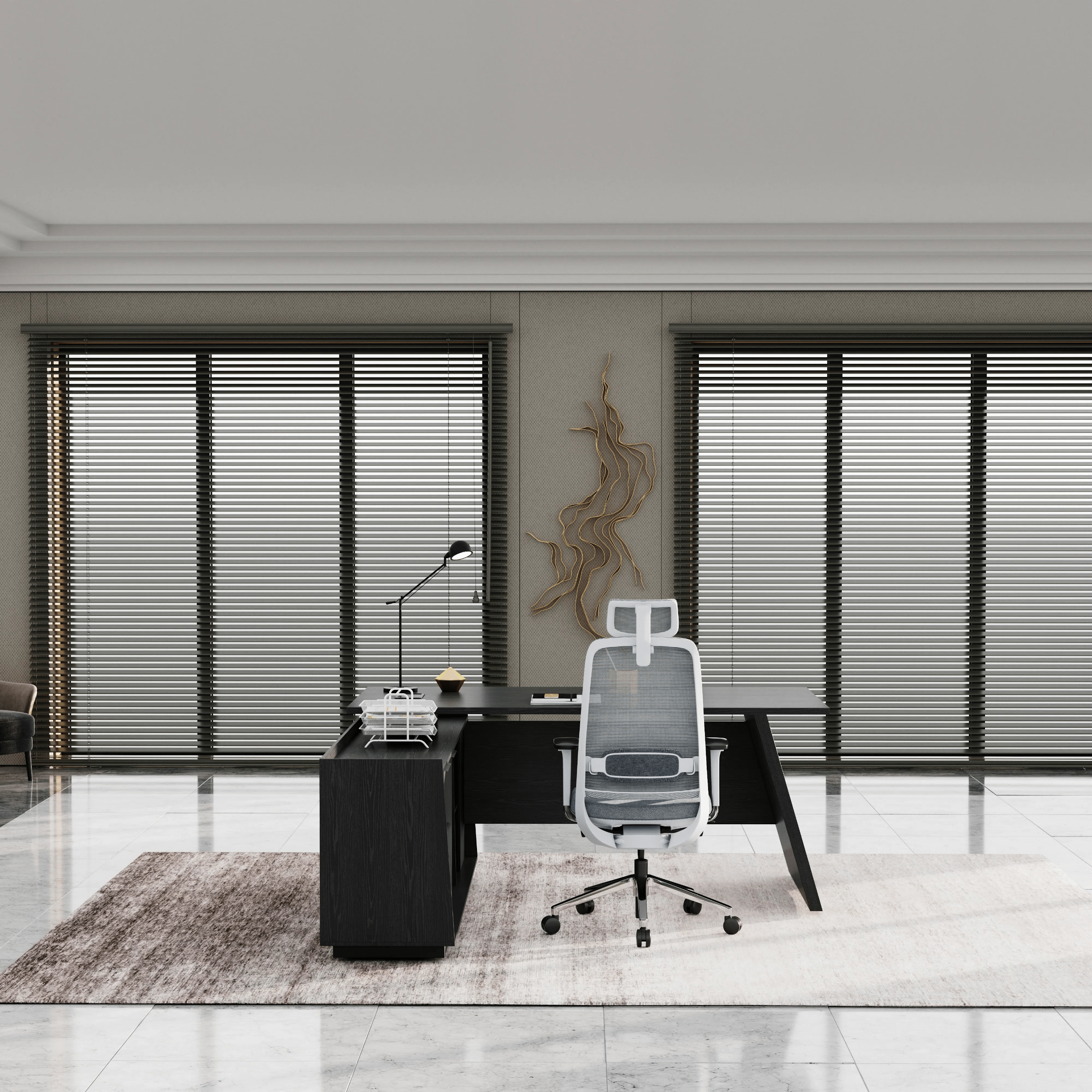 Jaxson ยท Modern L-Shaped Executive Desk
