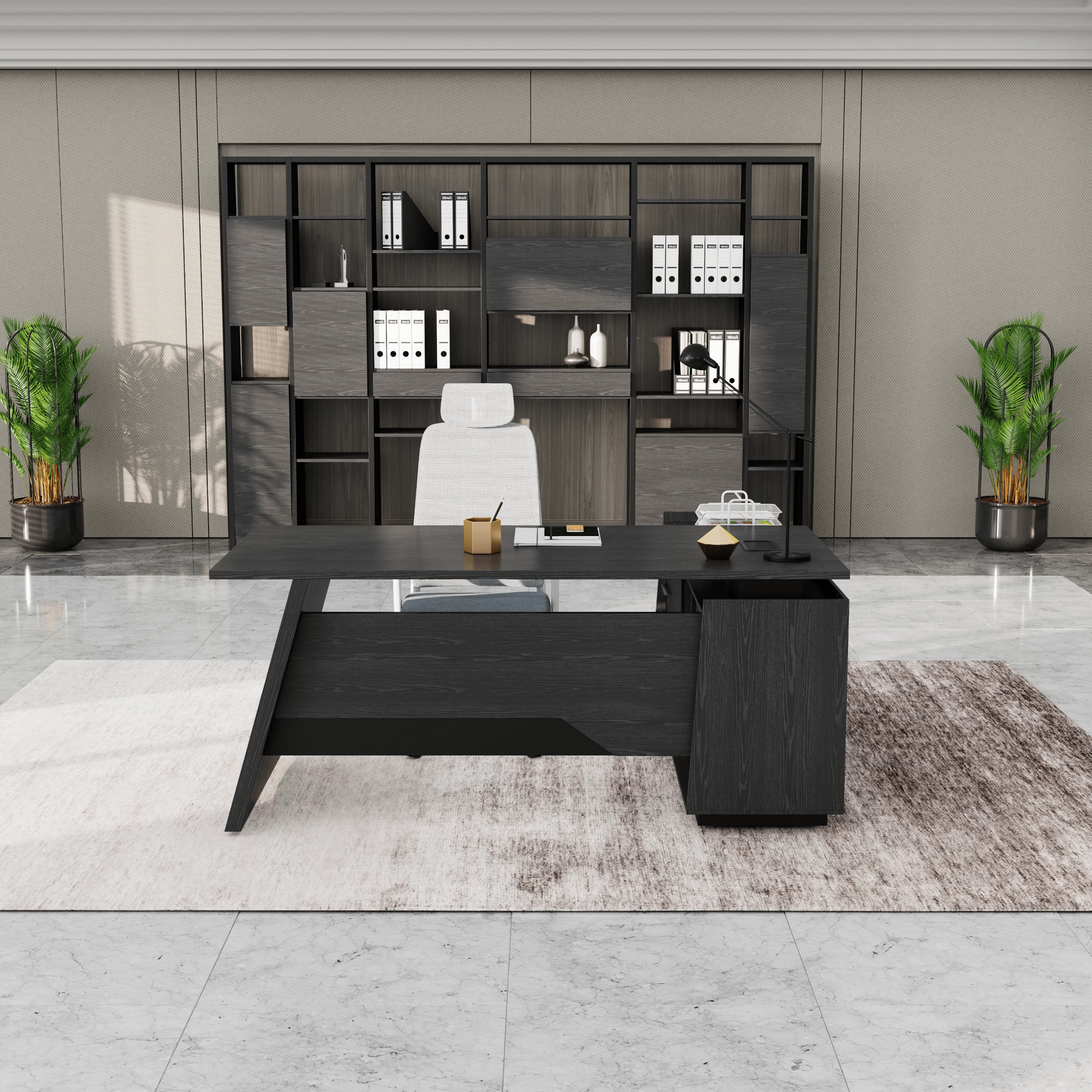 Jaxson ยท Modern L-Shaped Executive Desk