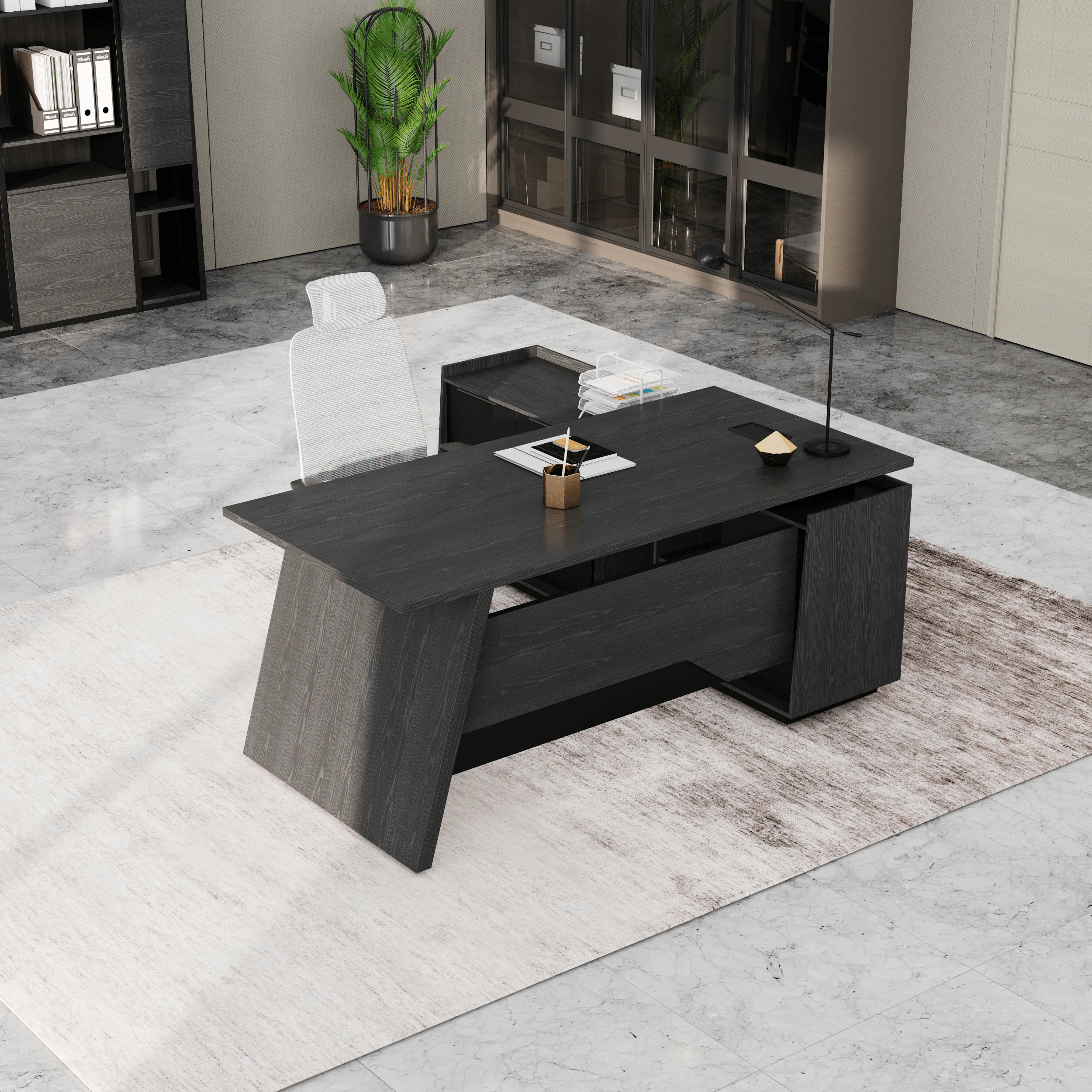 Jaxson ยท Modern L-Shaped Executive Desk