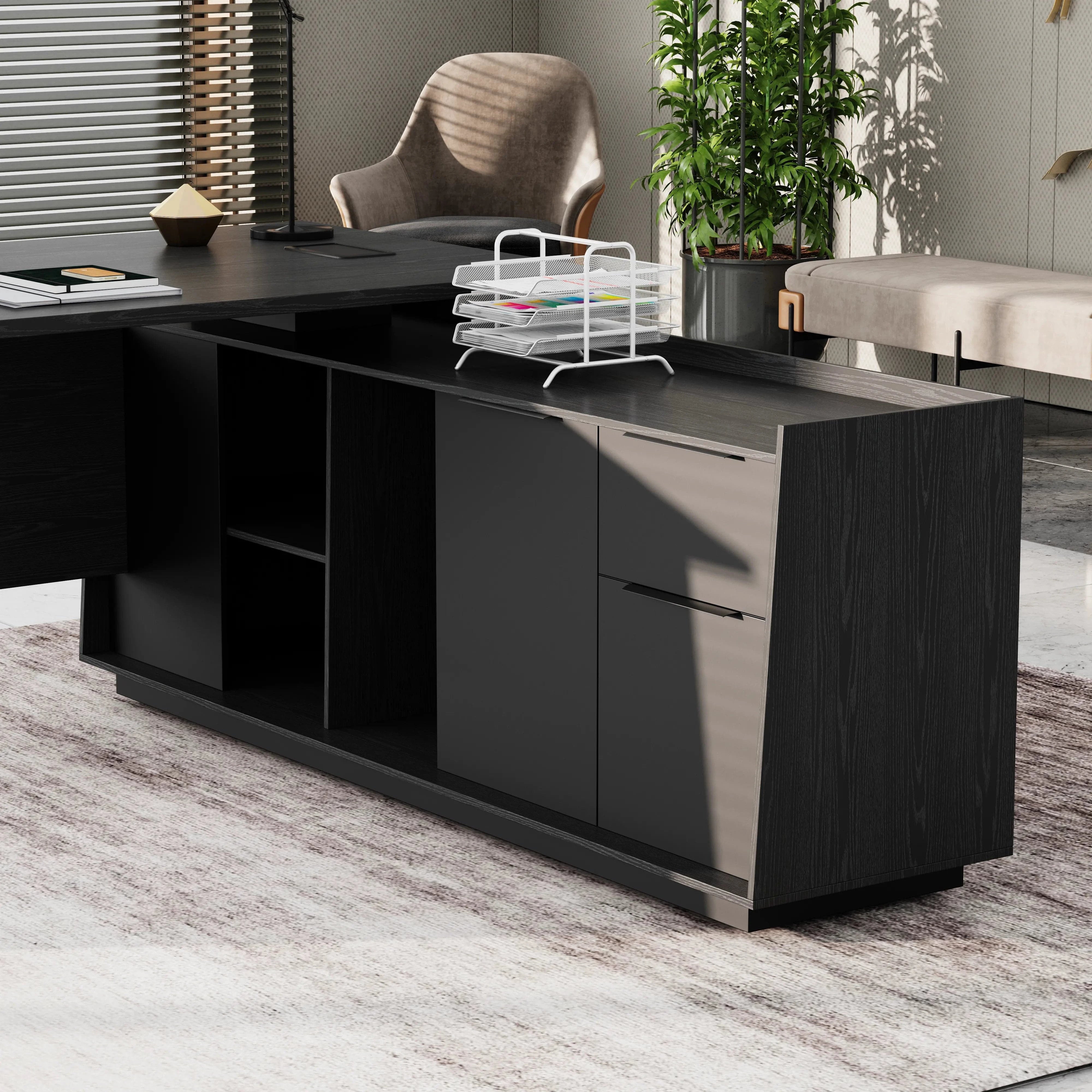 Jaxson ยท Modern L-Shaped Executive Desk