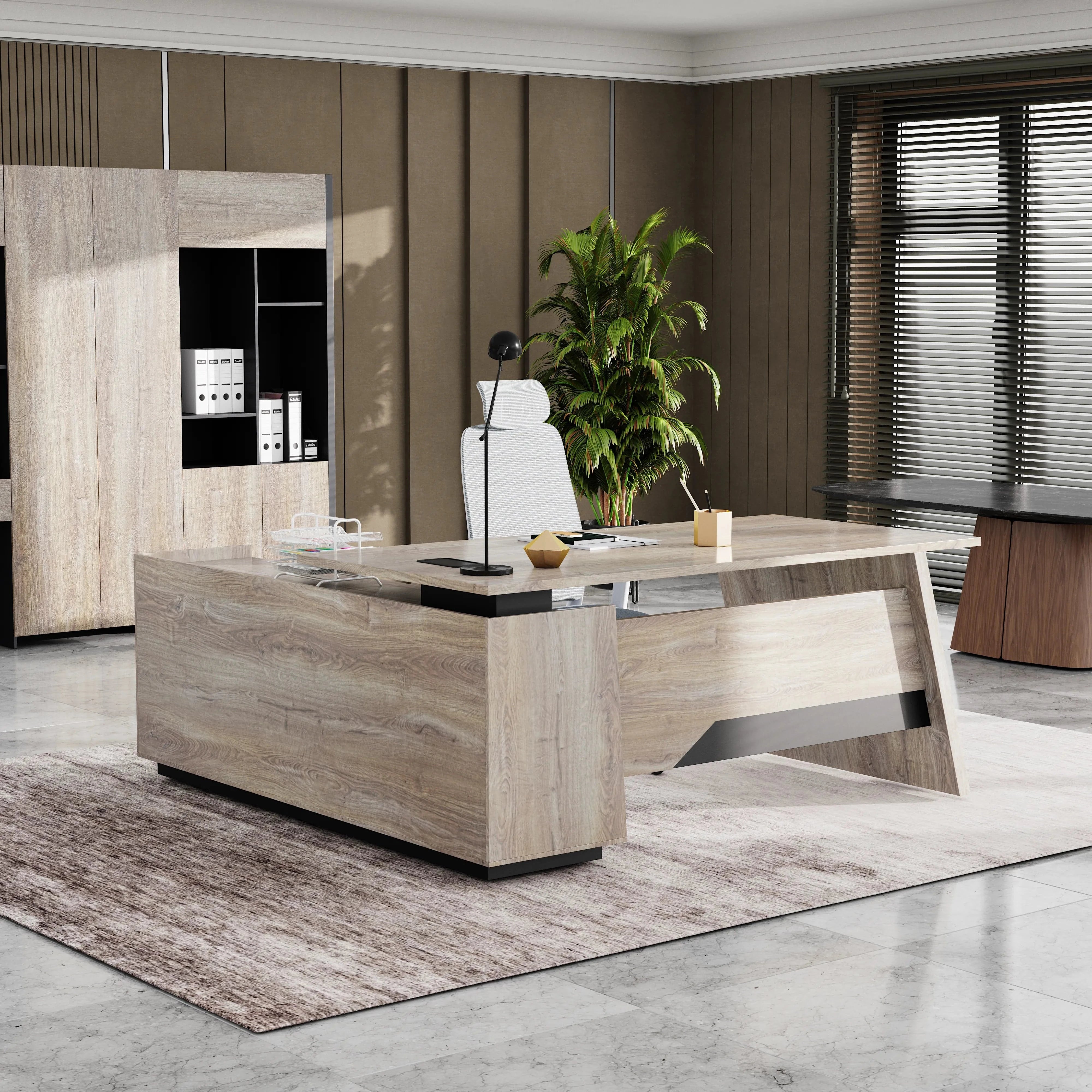 Jaxson ยท Modern L-Shaped Executive Desk