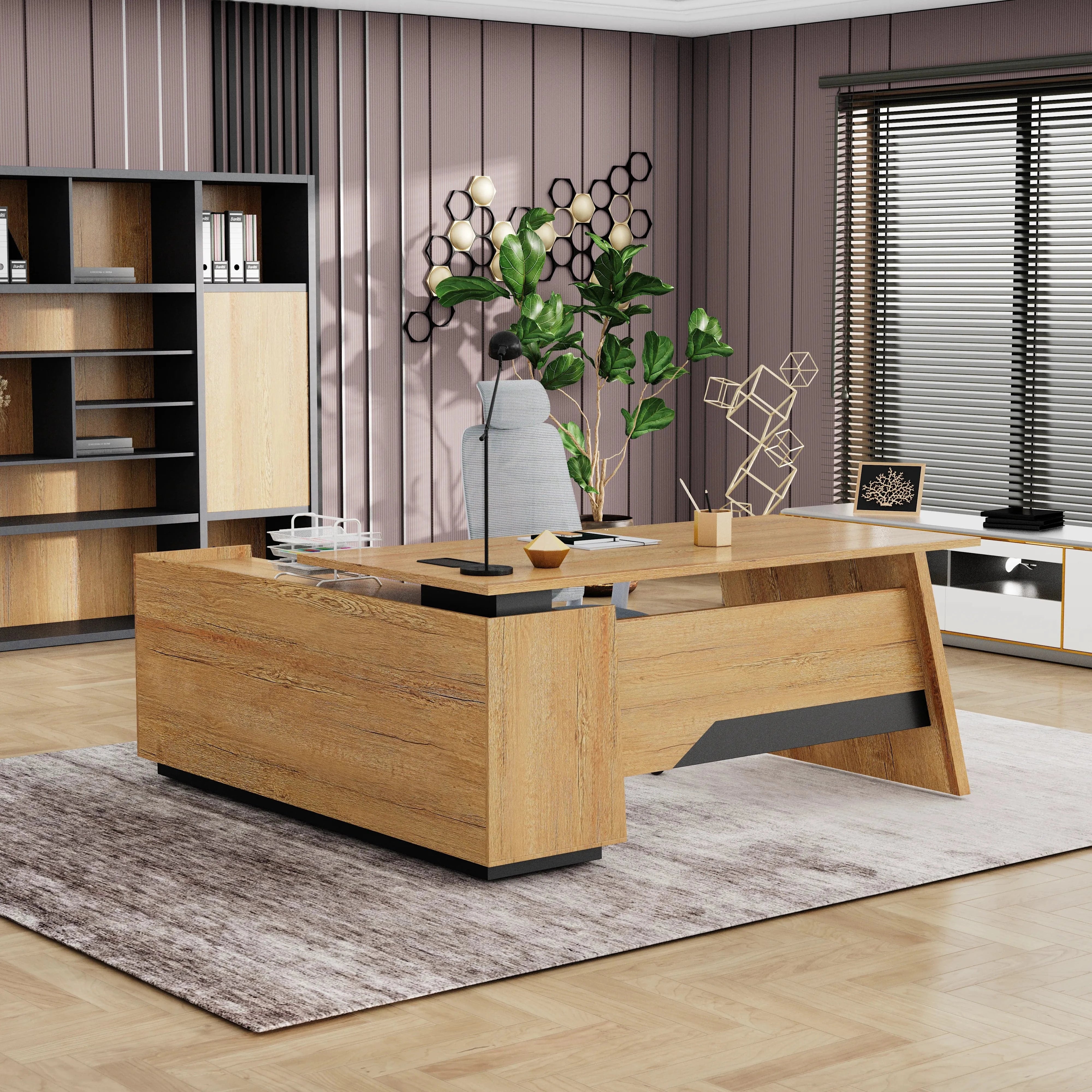 Jaxson ยท Modern L-Shaped Executive Desk