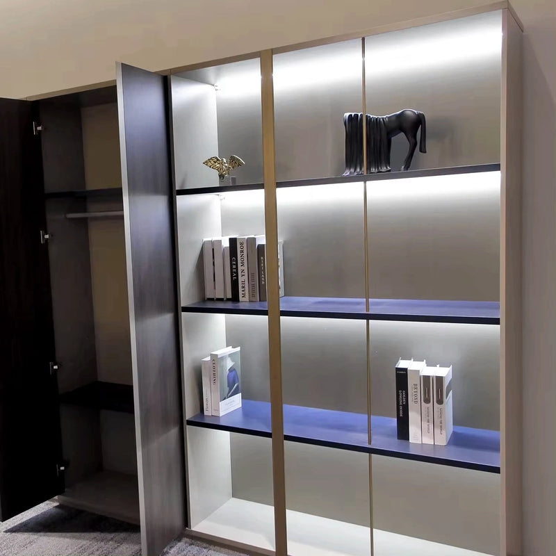 Jenkins ยท Office Shelves w/ Lighting & Closet