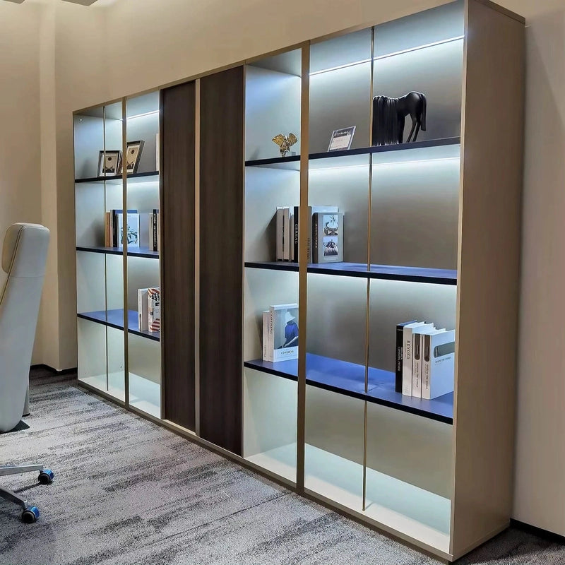 Jenkins ยท Office Shelves w/ Lighting & Closet