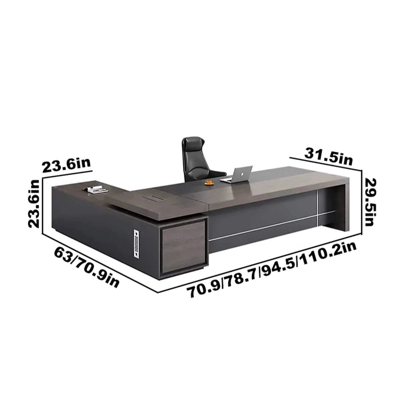 Joaquin · Modern L-Shaped Executive Desk