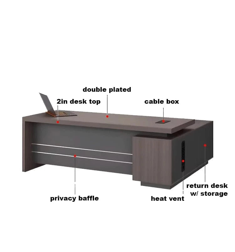 Jonathan ยท Modern L-Shaped Executive Desk