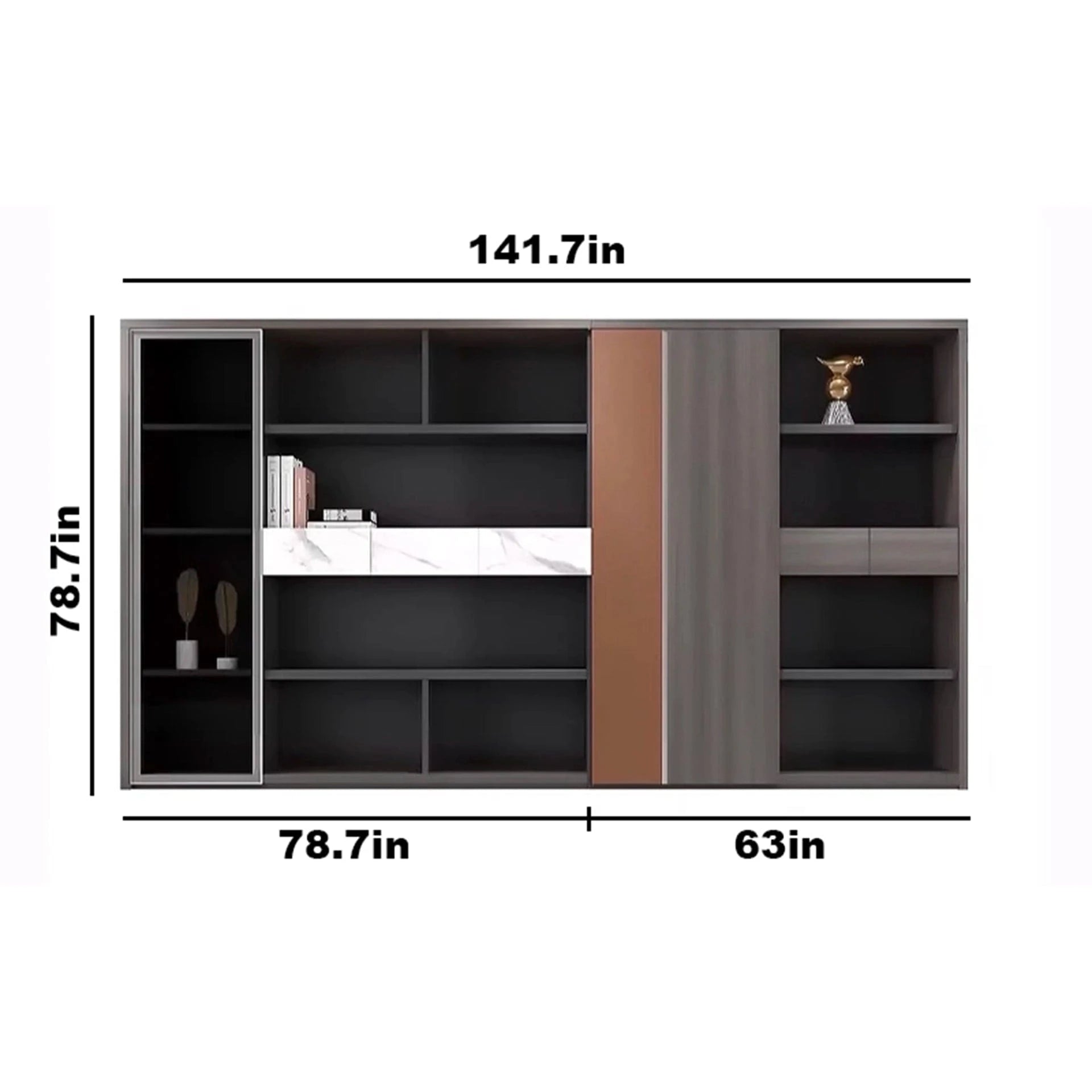 Estantería de pared Joseph de 142