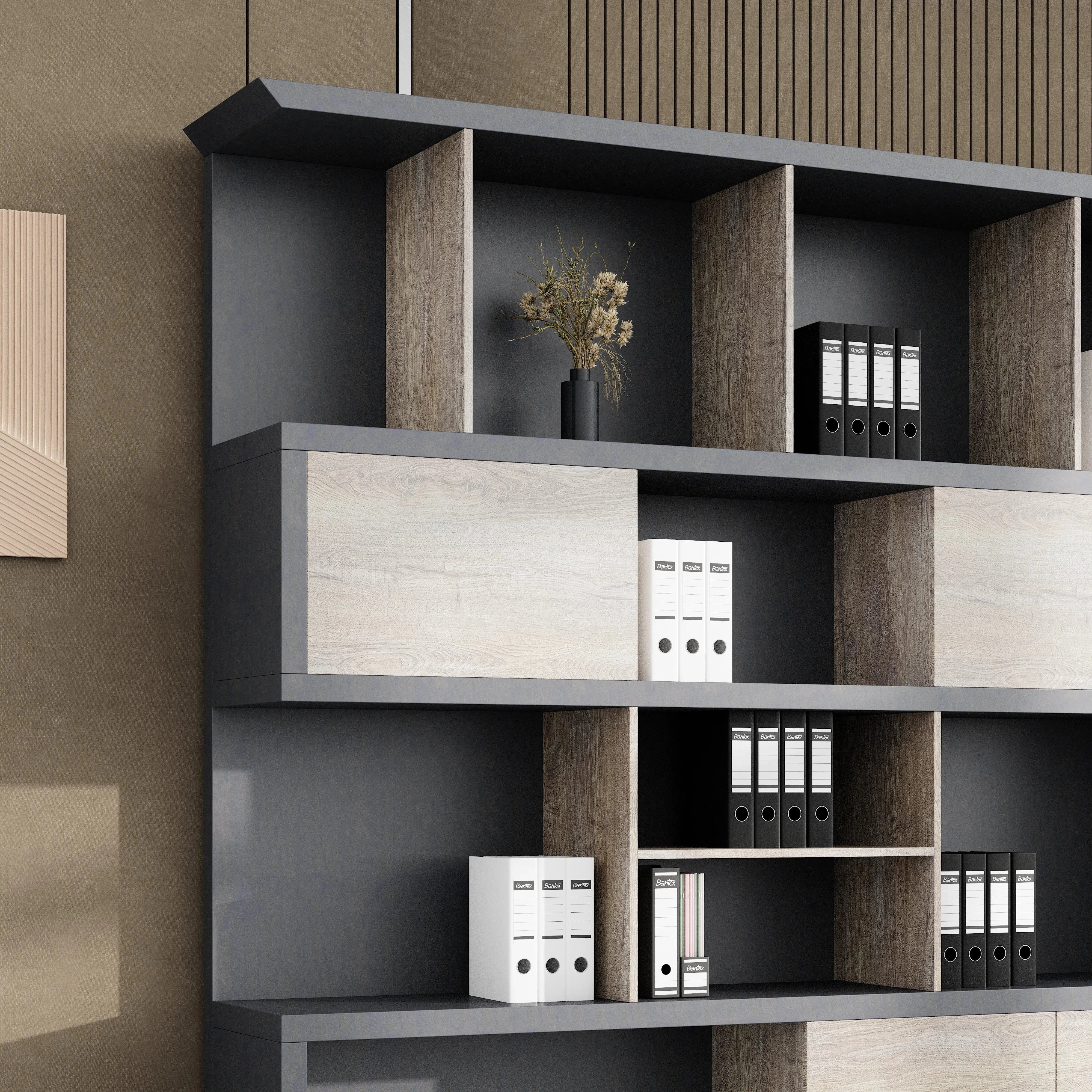 Julian · Office Mixed Media Shelves & Storage
