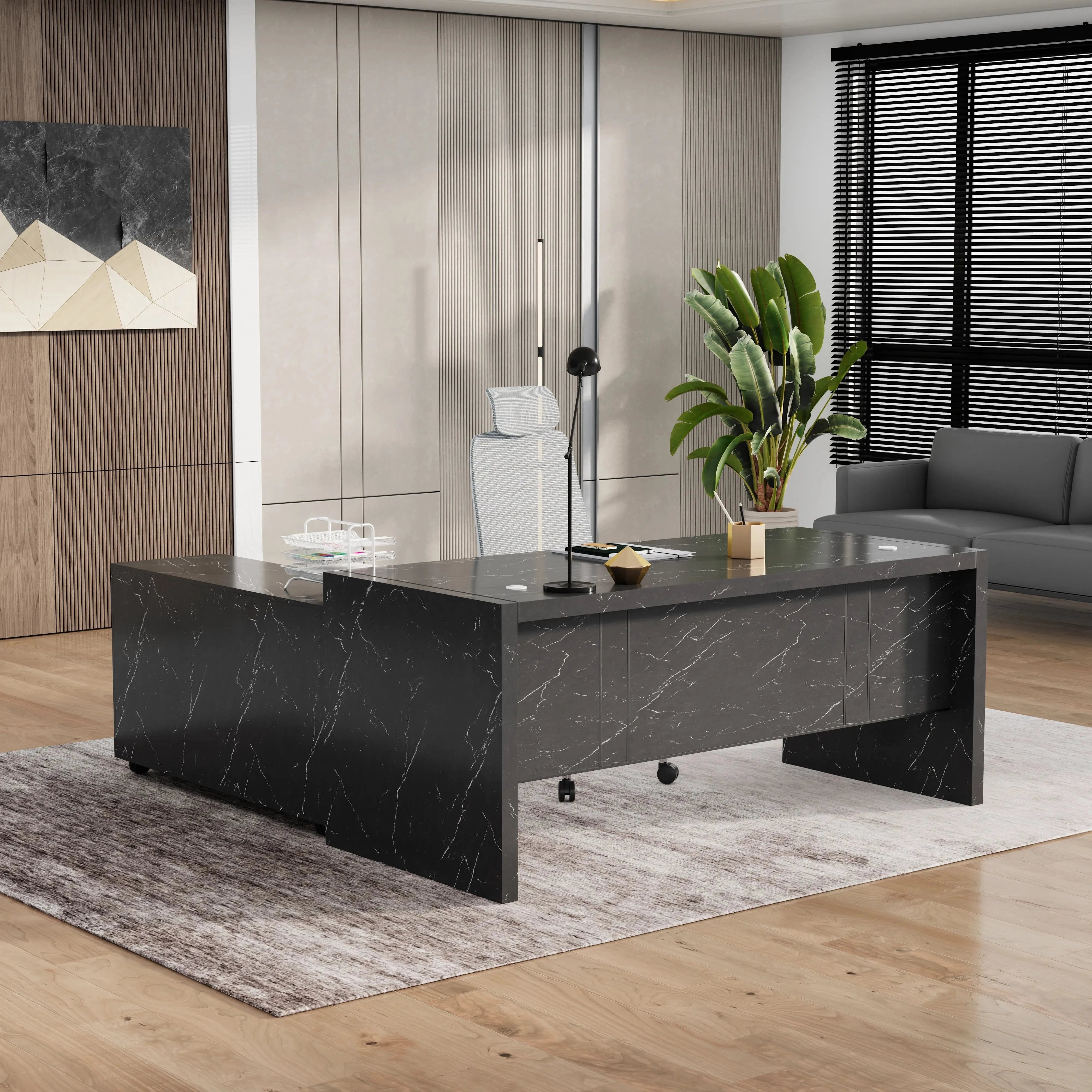 Juliet ยท Executive Desk w/ Mobile Storage