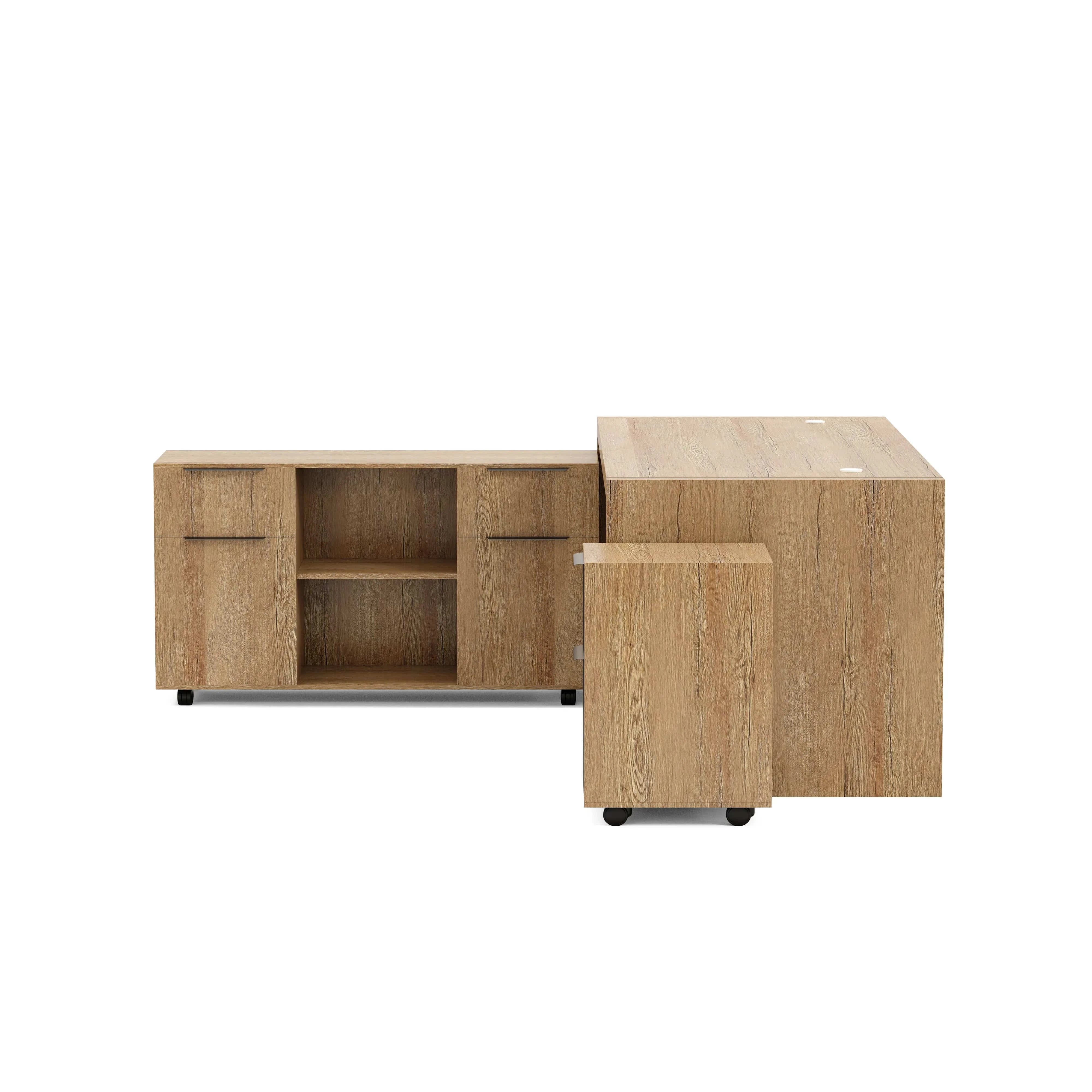 Juliet ยท Executive Desk w/ Mobile Storage