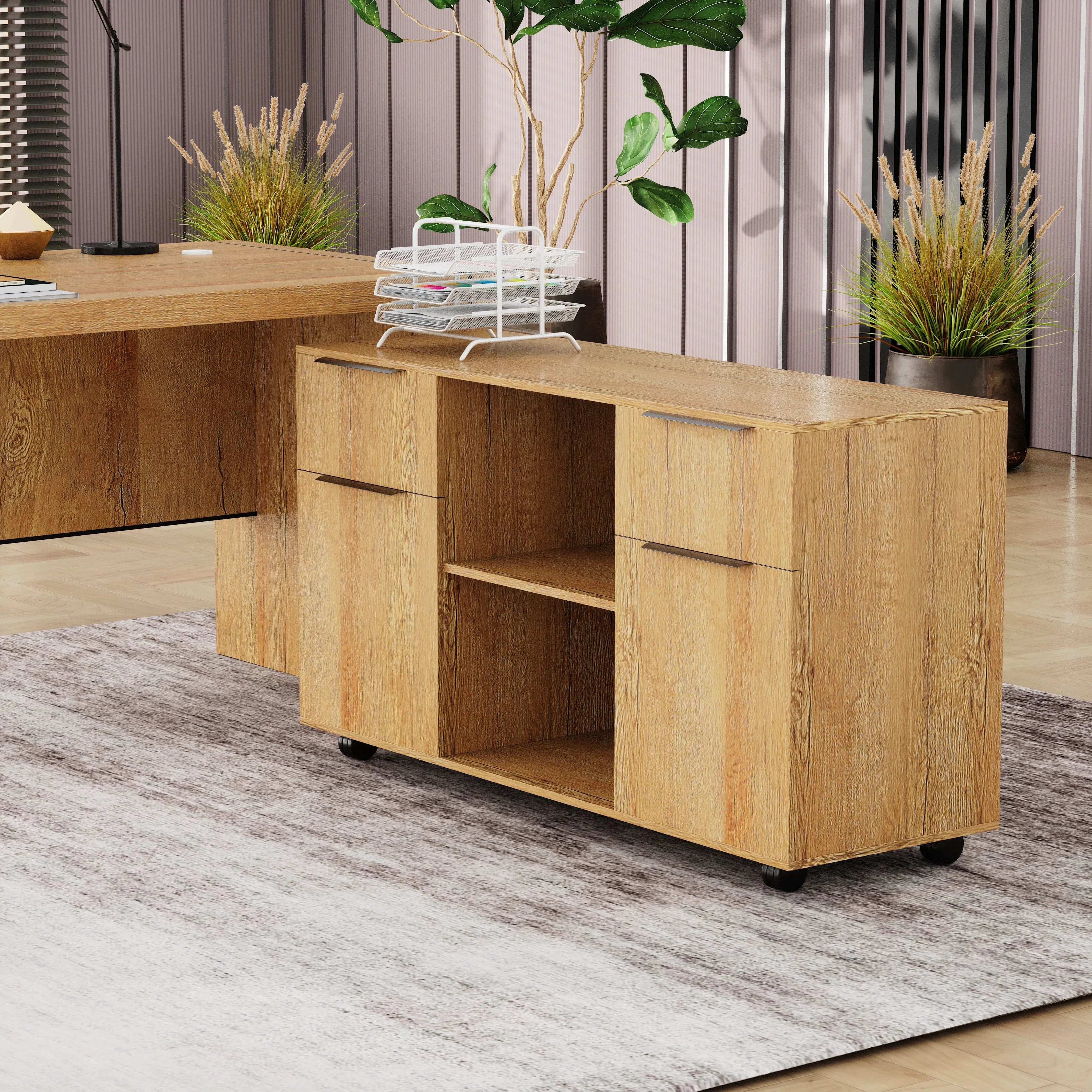 Juliet ยท Executive Desk w/ Mobile Storage