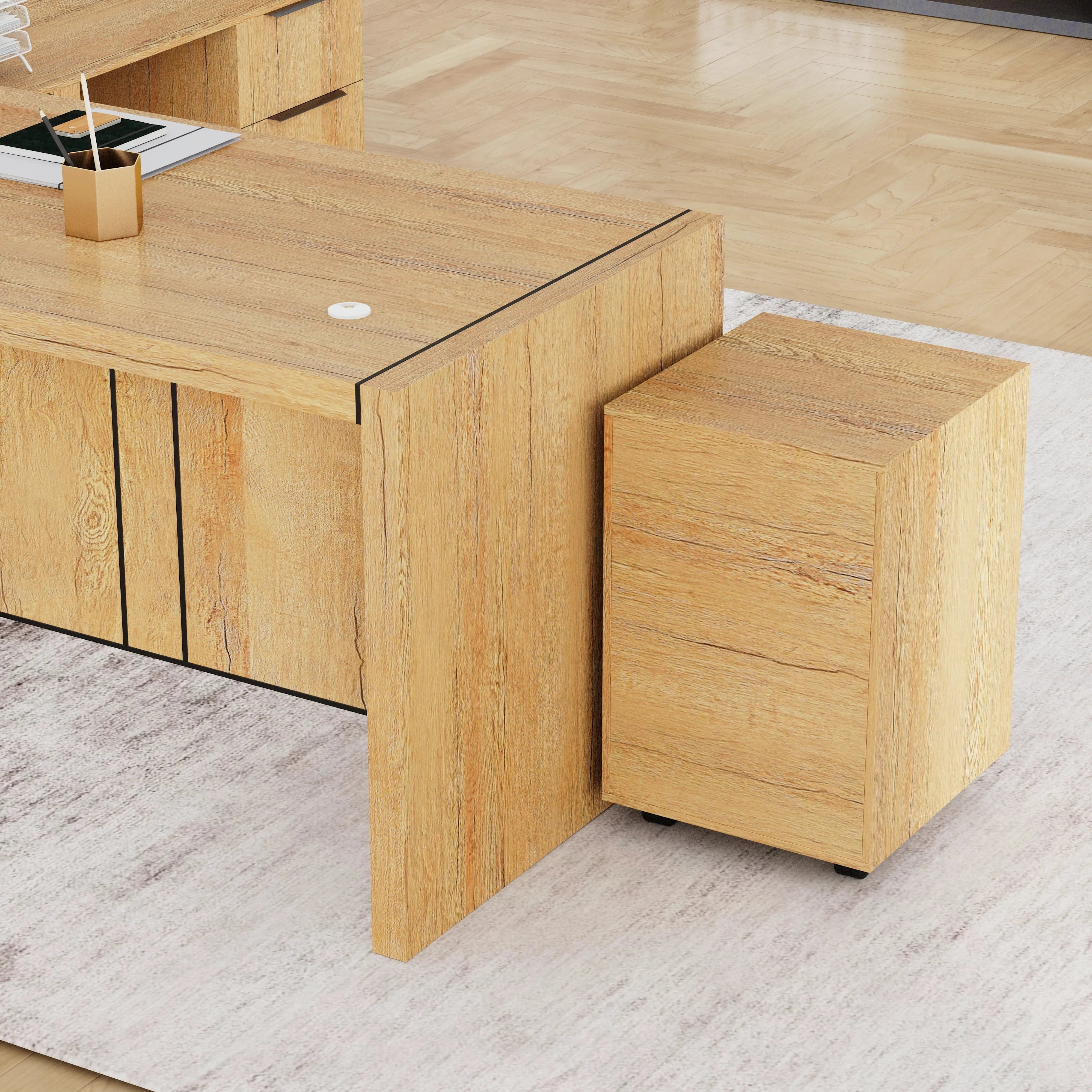 Juliet ยท Executive Desk w/ Mobile Storage