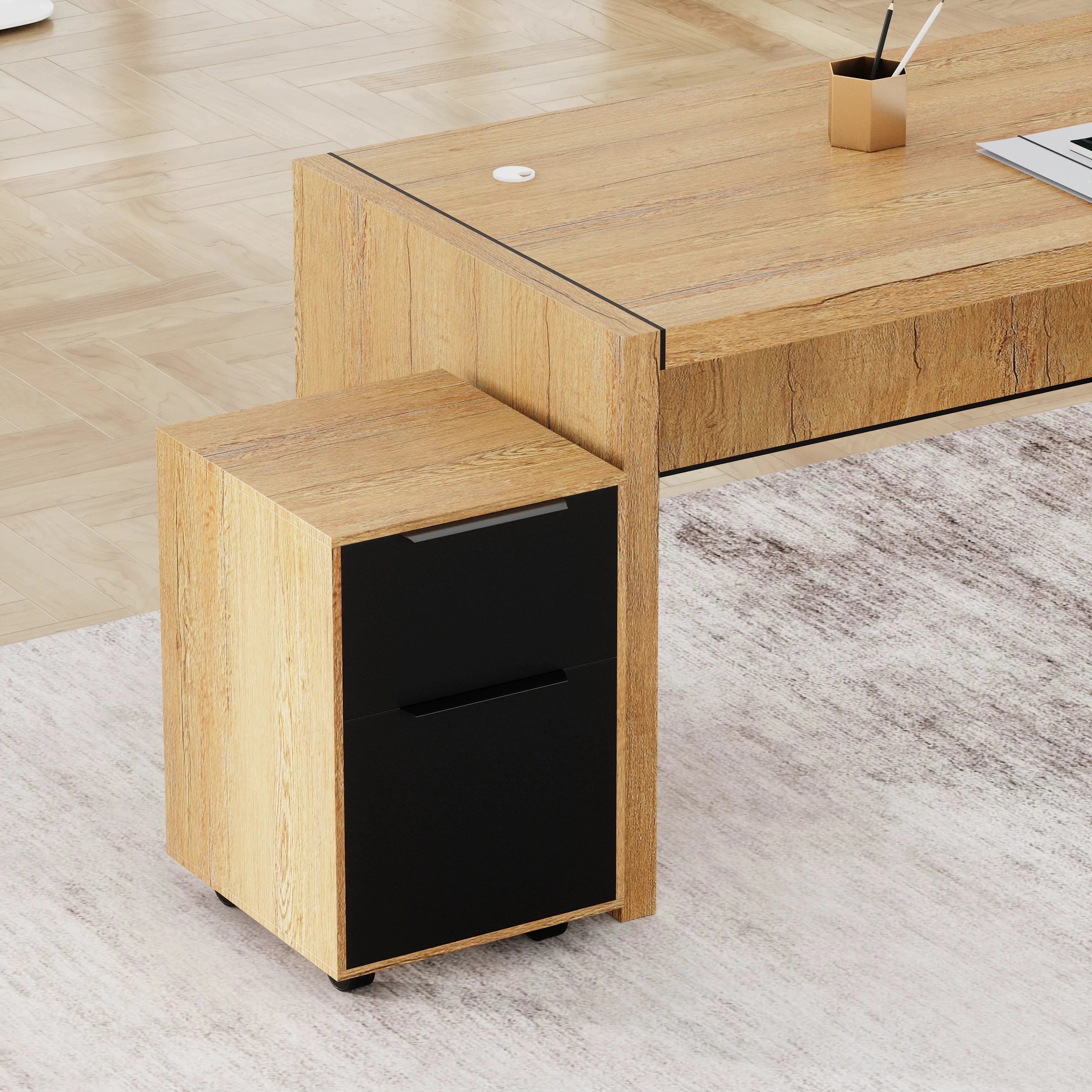 Juliet ยท Executive Desk w/ Mobile Storage