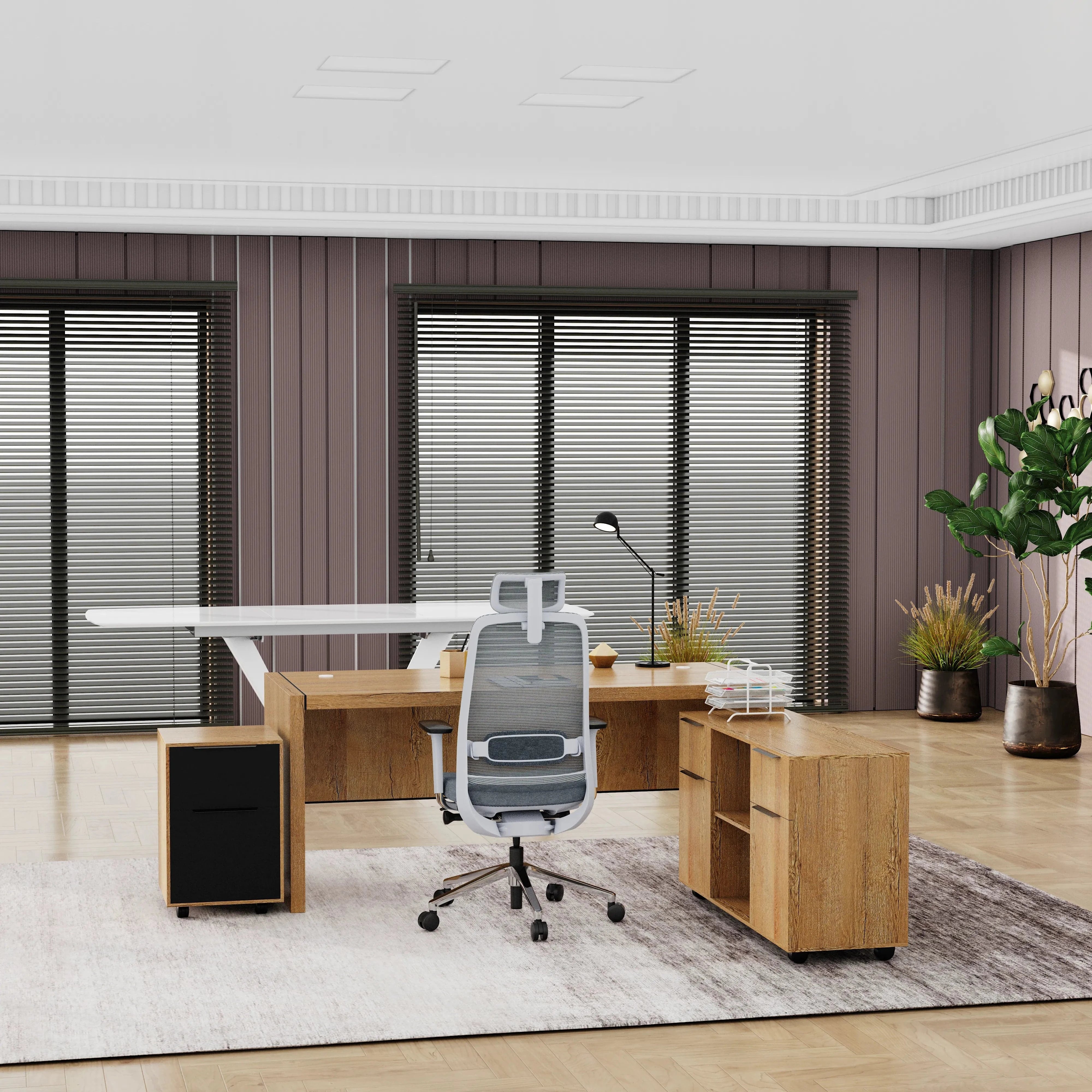 Juliet ยท Executive Desk w/ Mobile Storage
