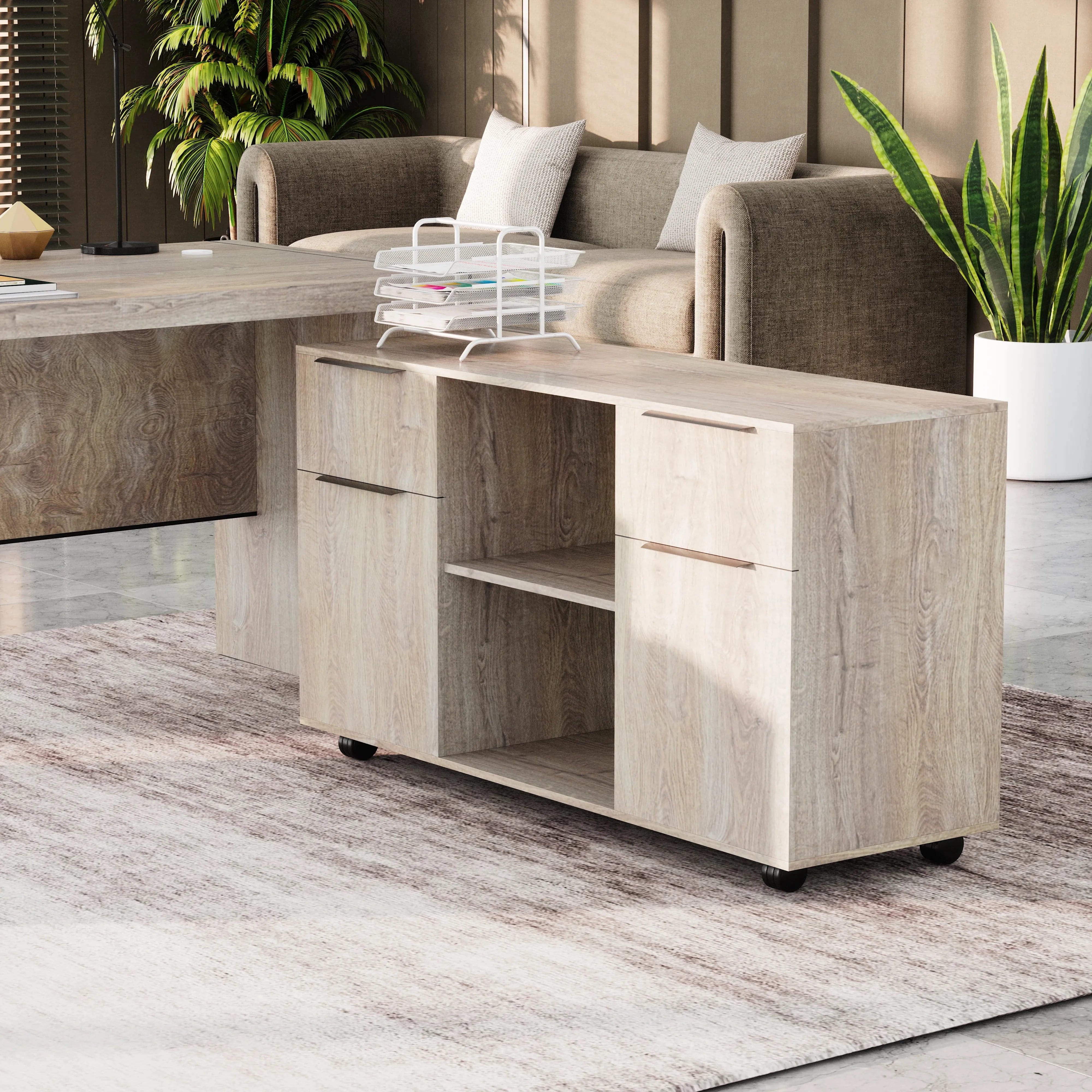 Juliet ยท Executive Desk w/ Mobile Storage