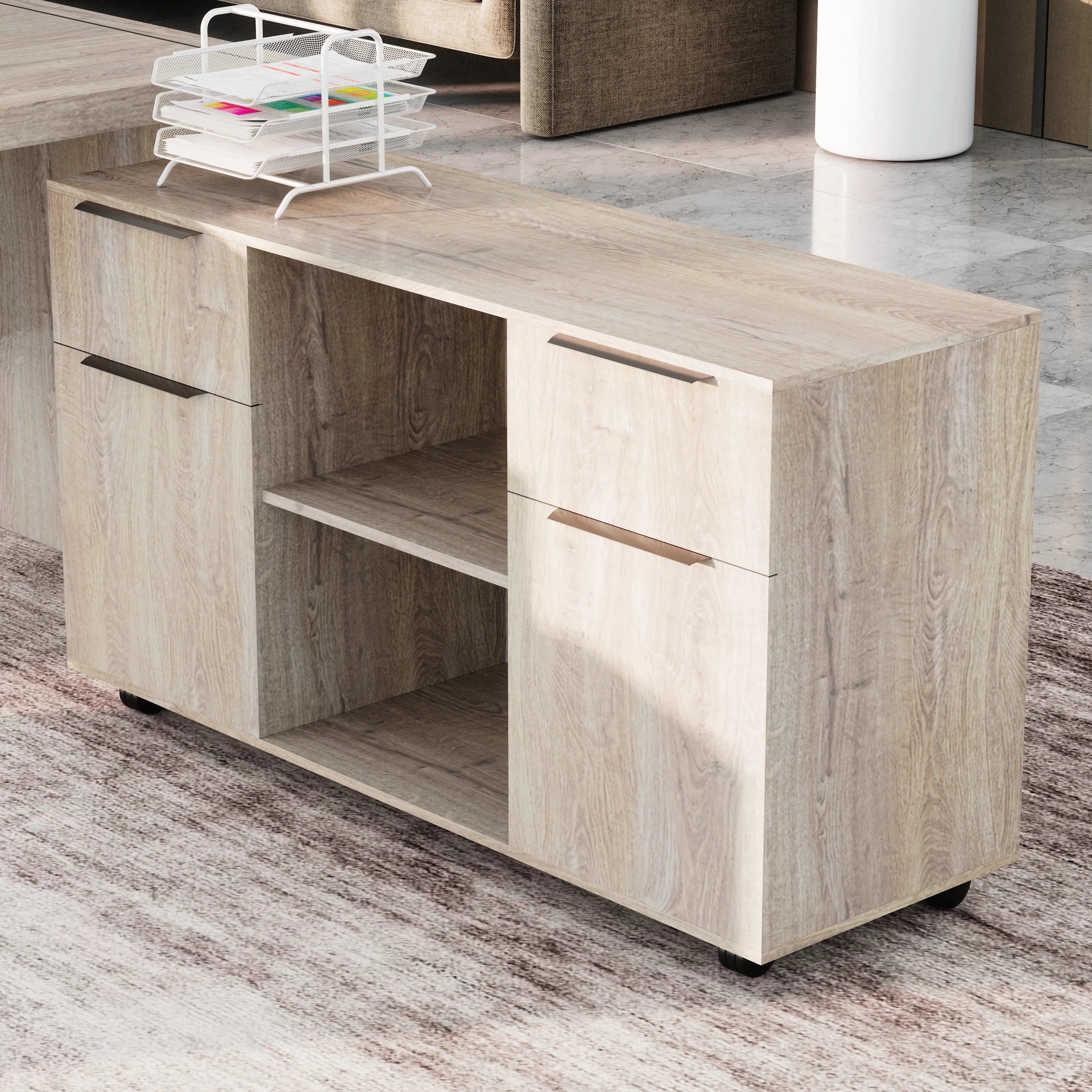 Juliet ยท Executive Desk w/ Mobile Storage