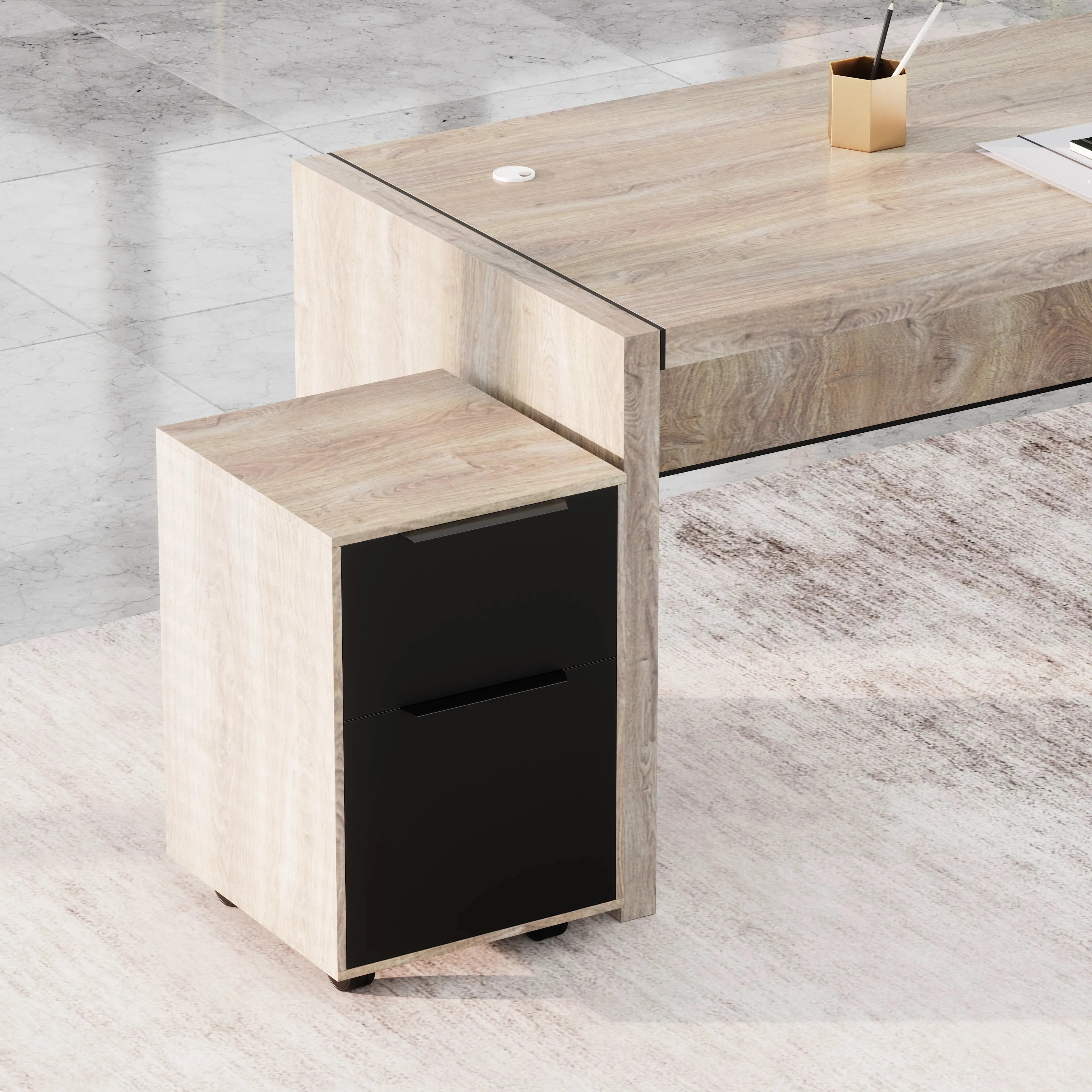Juliet ยท Executive Desk w/ Mobile Storage