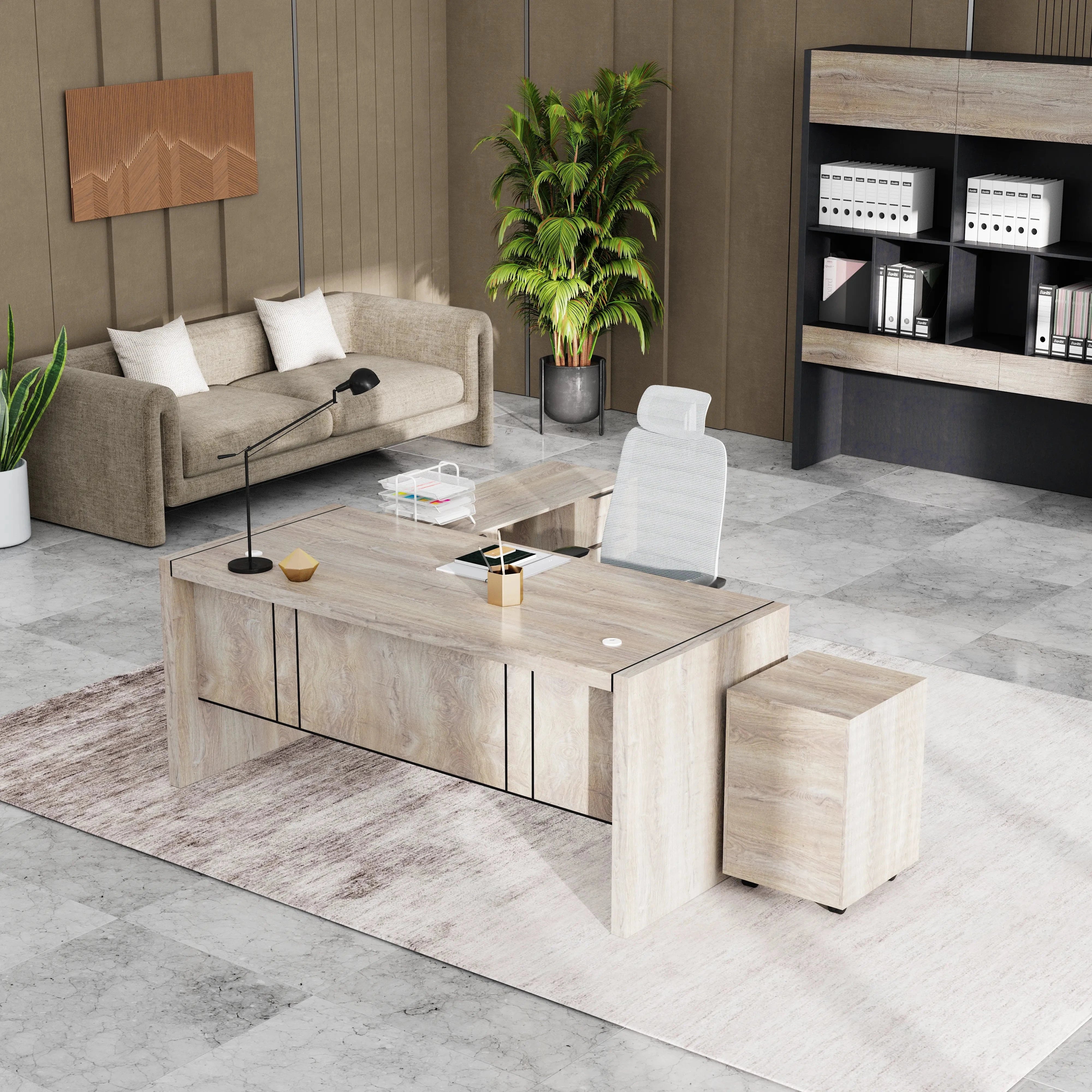 Juliet ยท Executive Desk w/ Mobile Storage