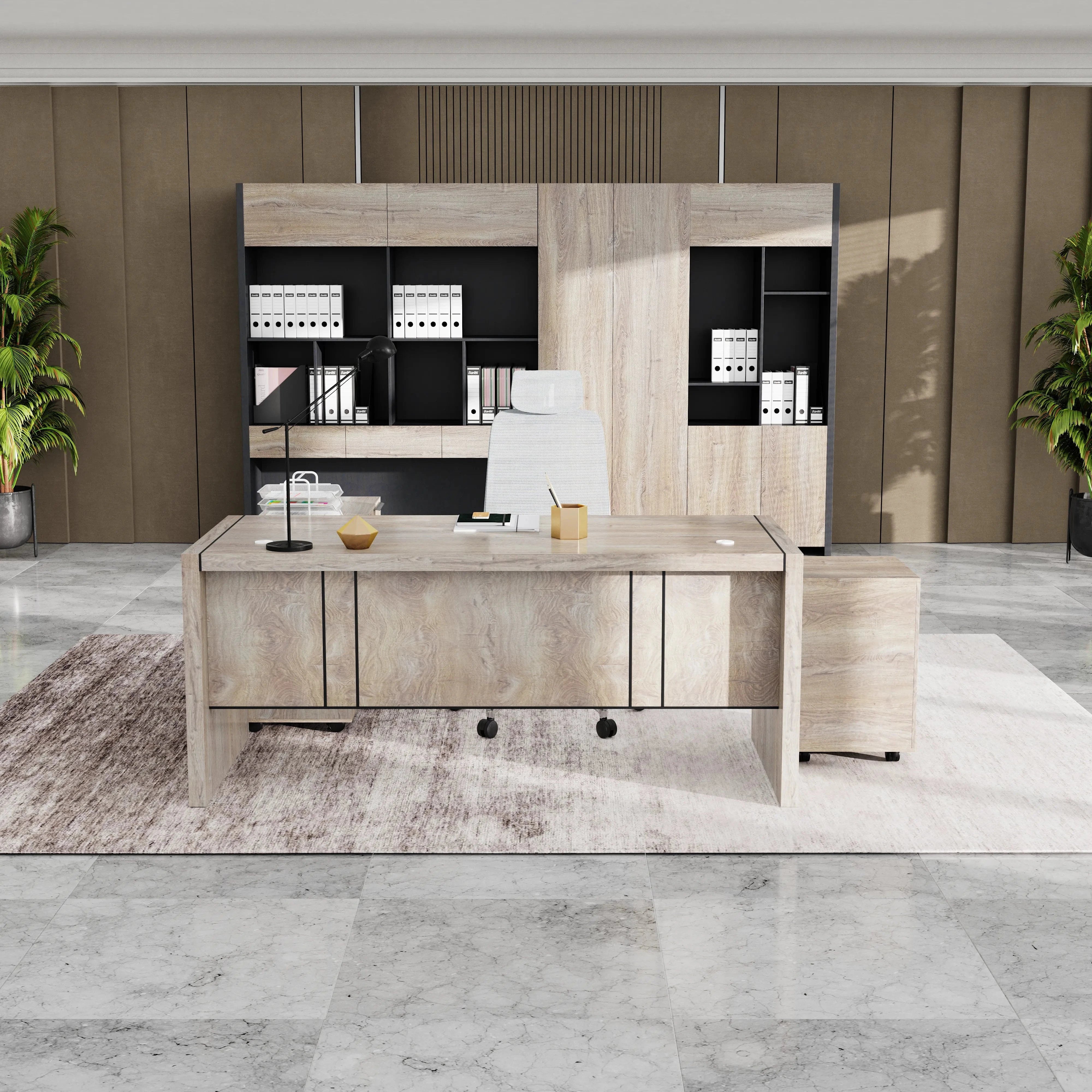 Juliet ยท Executive Desk w/ Mobile Storage
